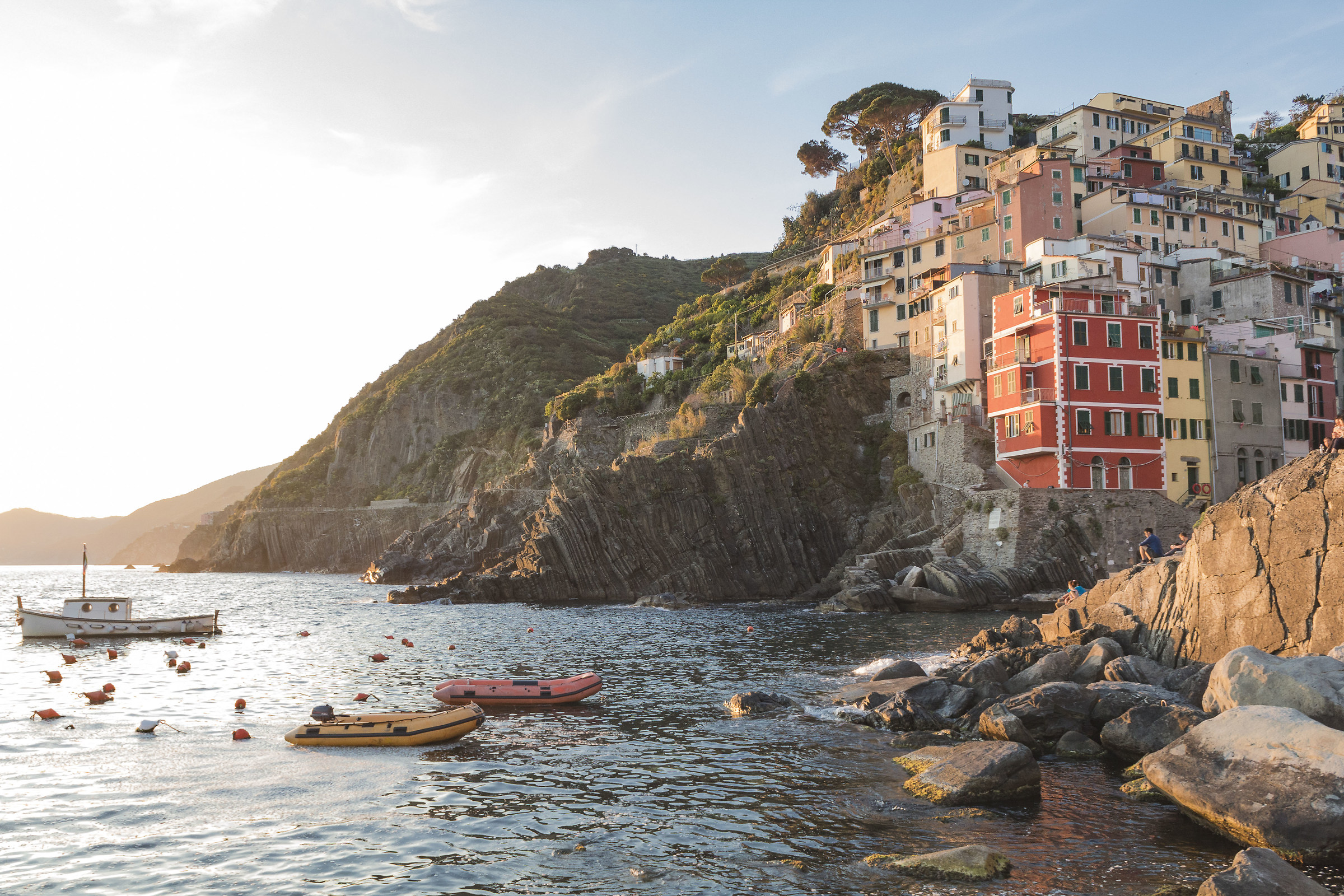 Riomaggiore at sunset