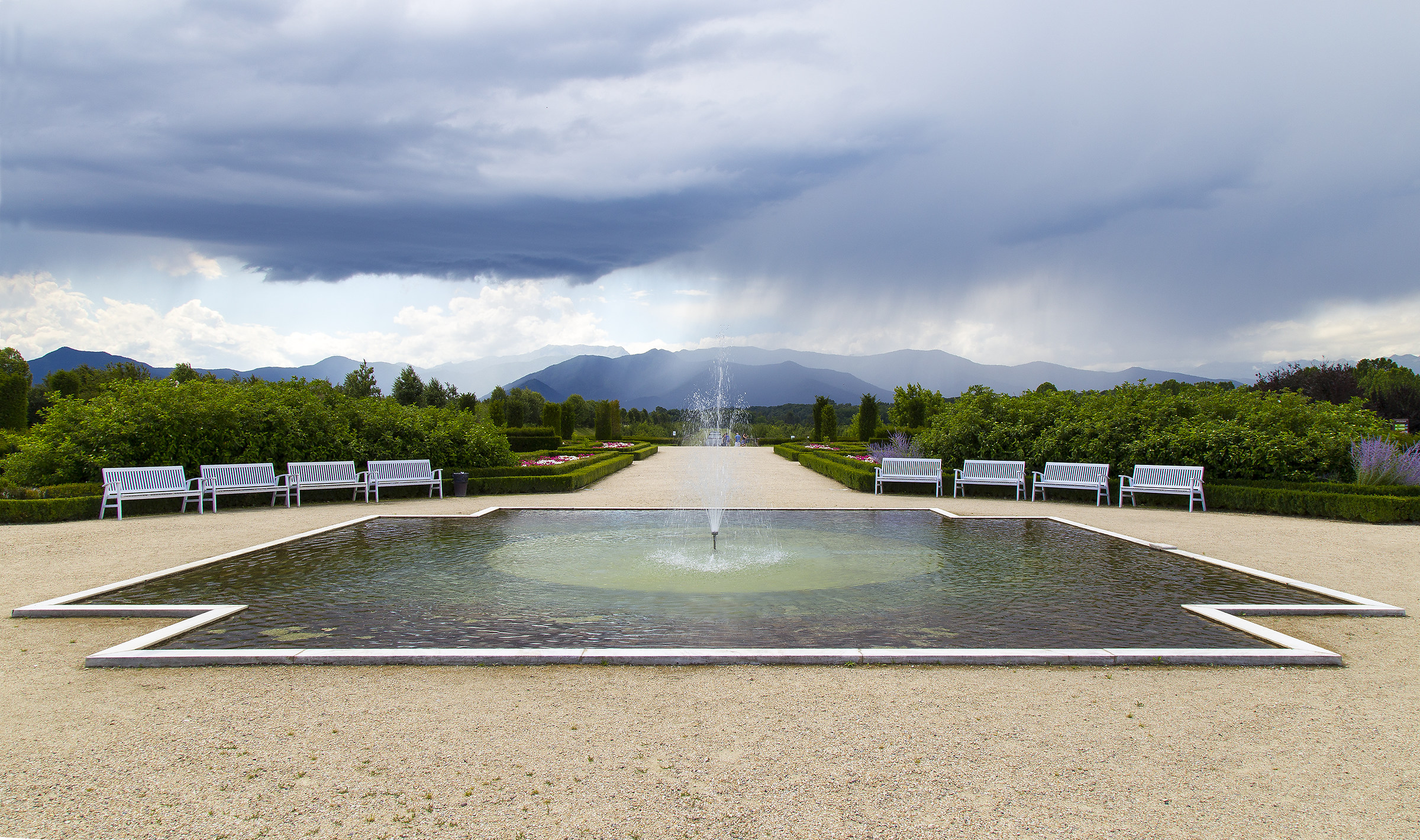 Fountain in the gardens of Venaria