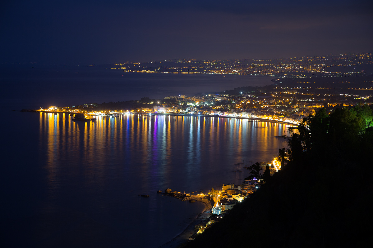 Nightly on the Sicilian coast