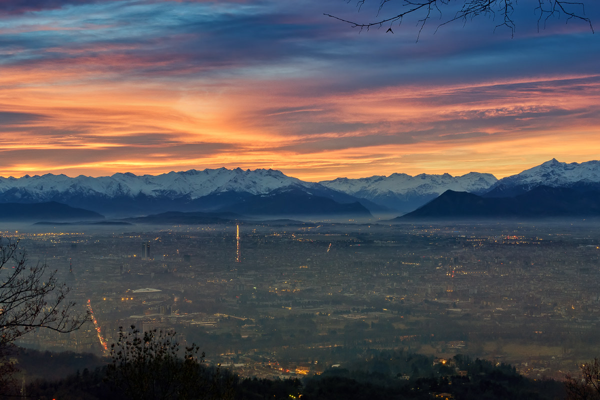 Turin at dusk