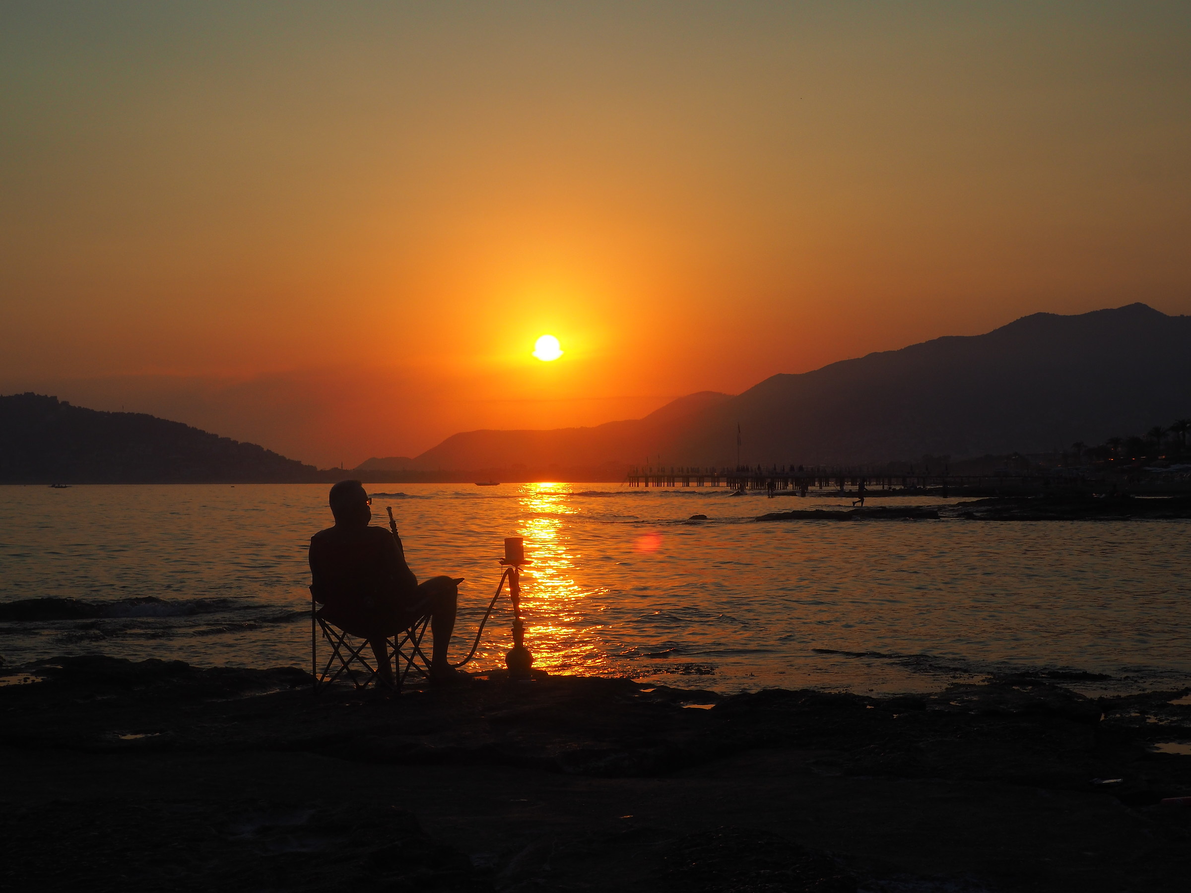 Tramonto del waterpipe