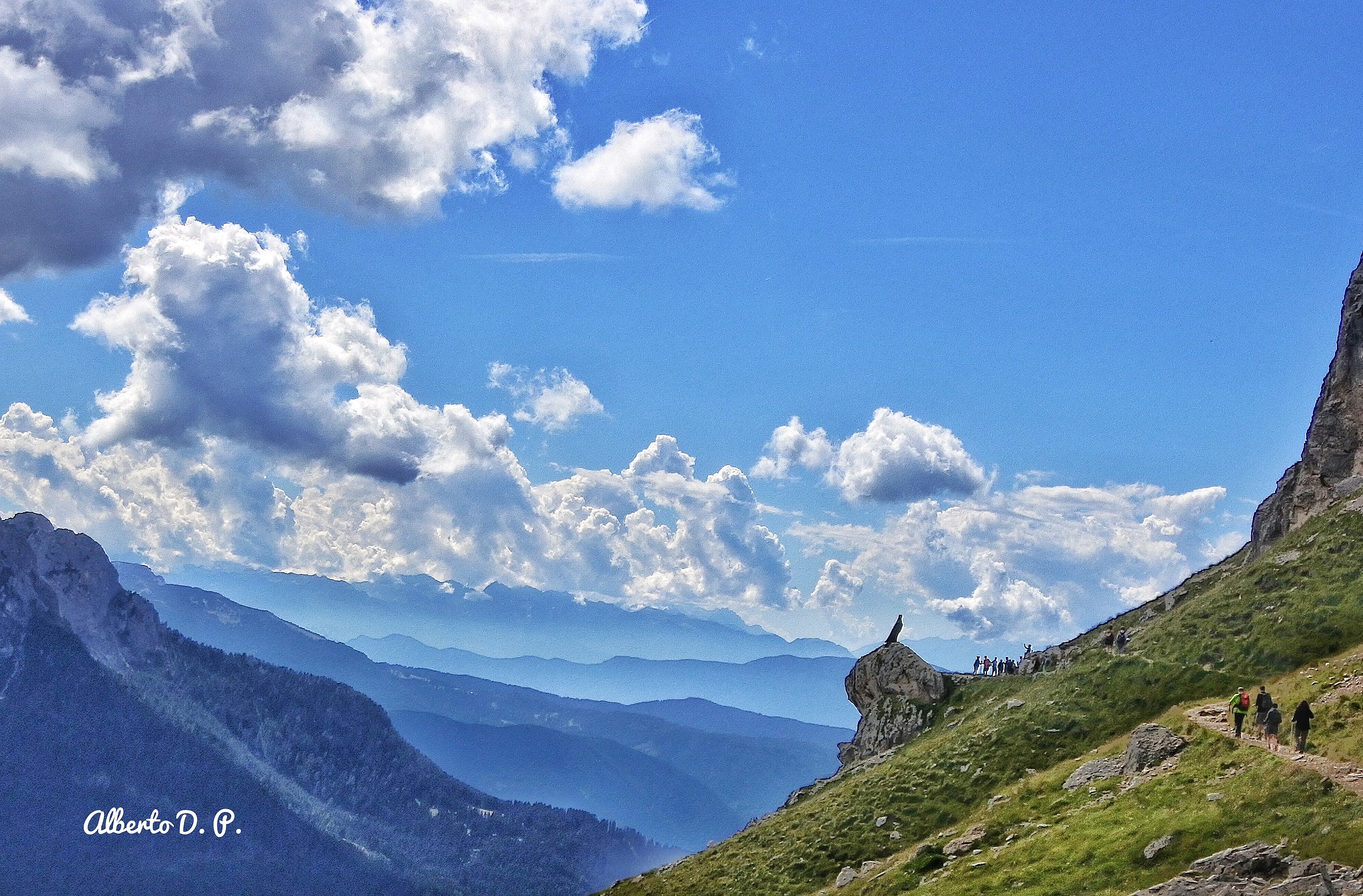 Valli e camminamento umano
