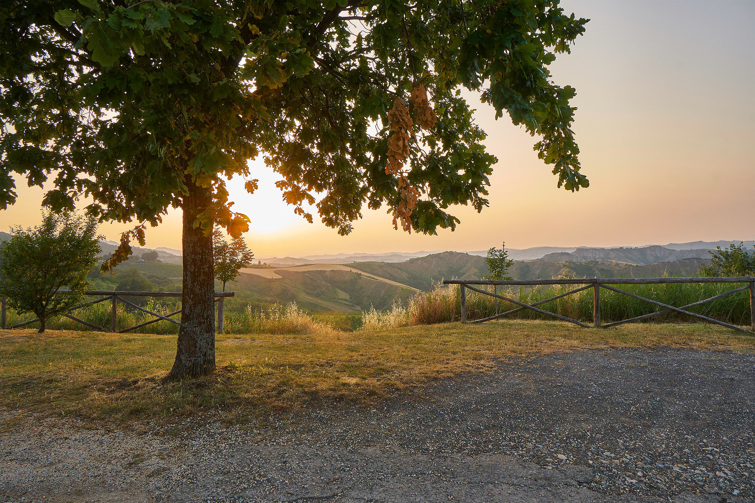 Sunset over Brisighella