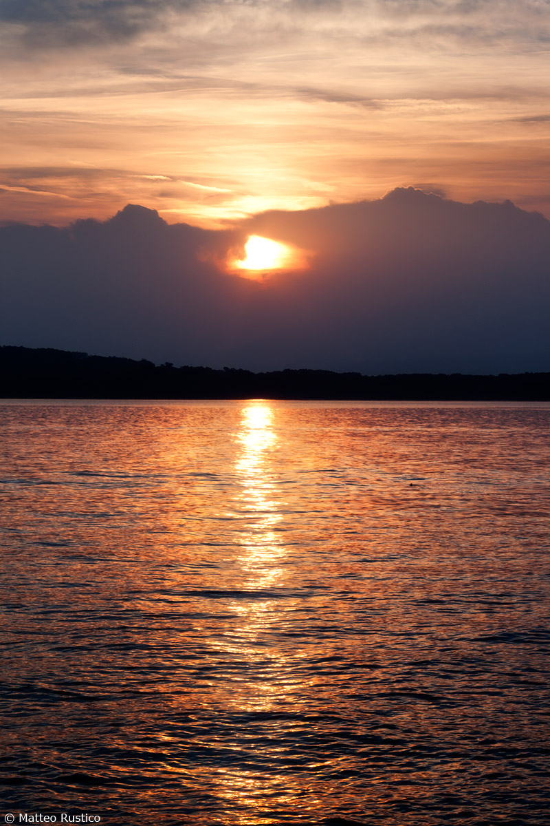 tramonto lago di viverone