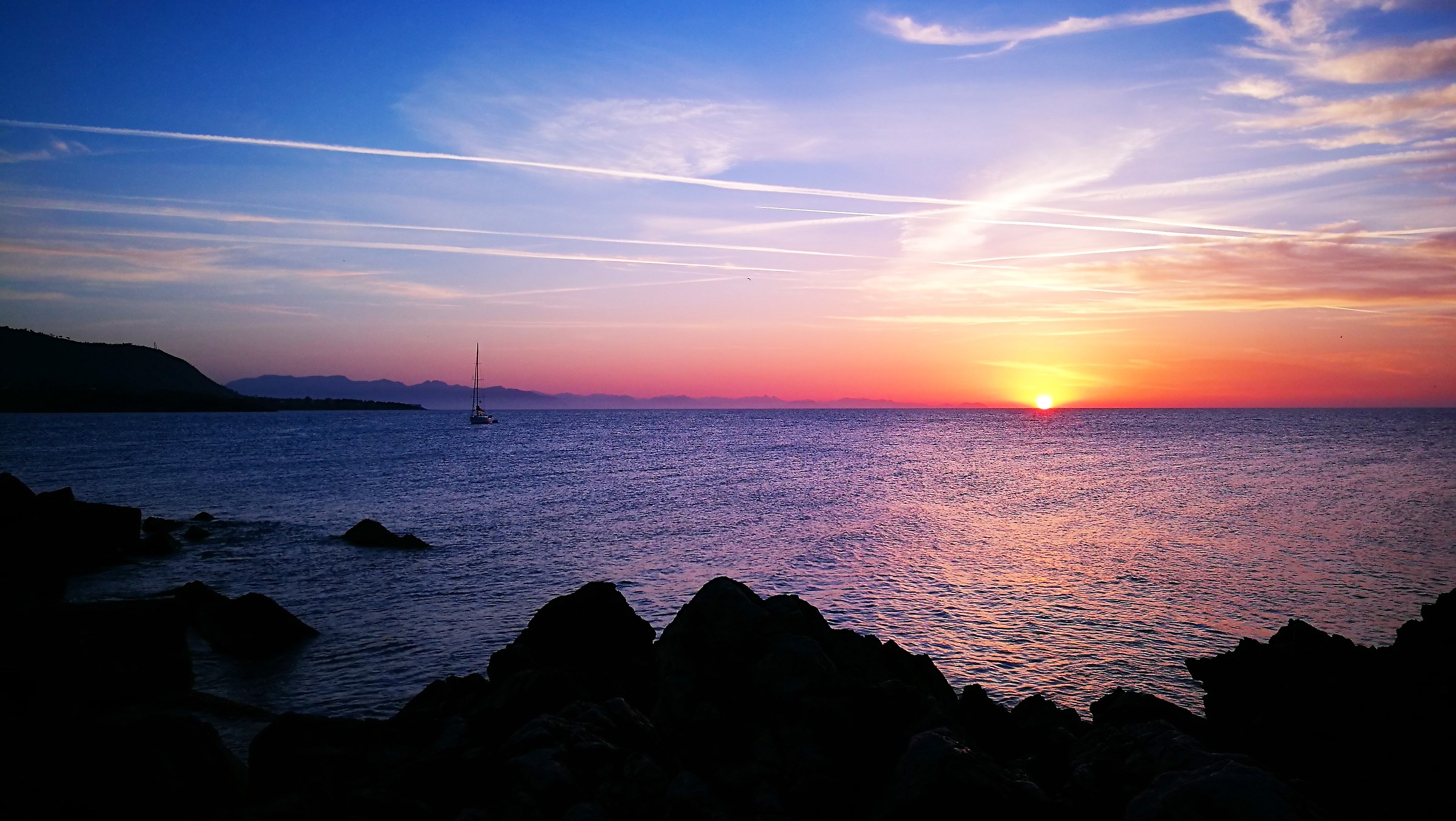 Sunset from the cliff