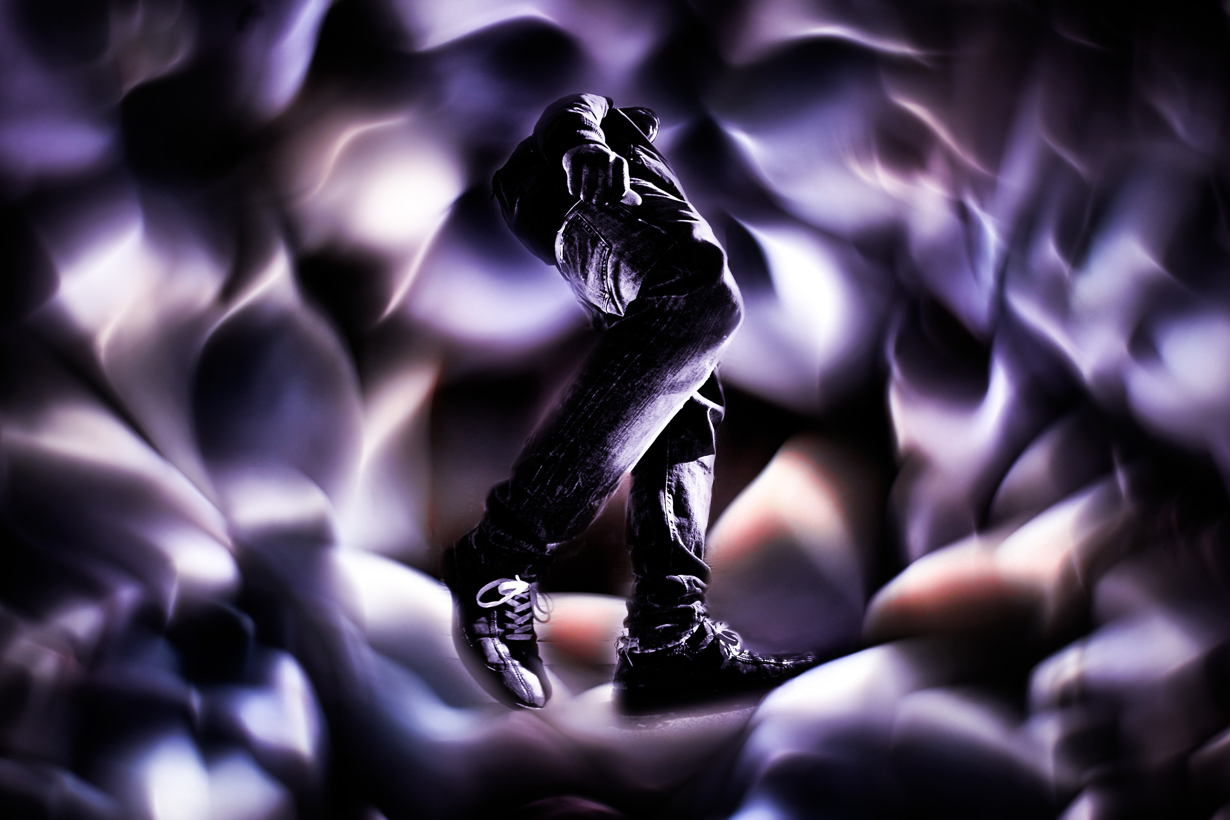 Walking in a black hole