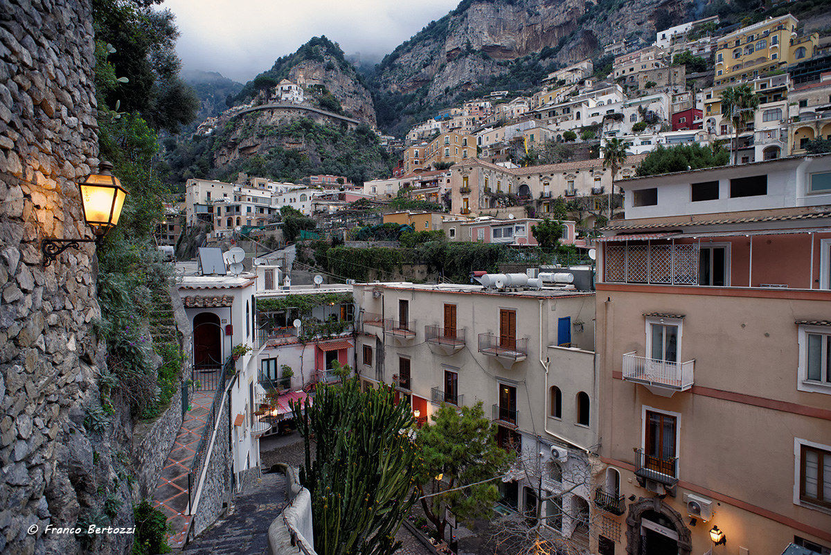 Positano, winter evening