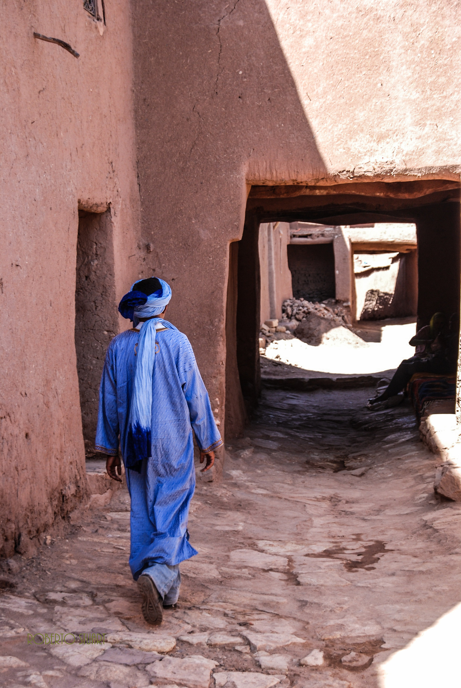 Ait ben Haddou, viandante