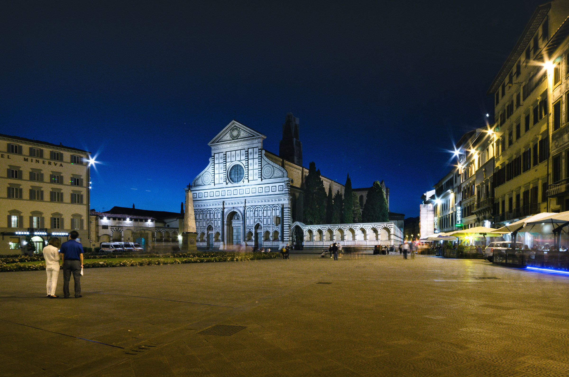 Church Santa Maria Novella at night