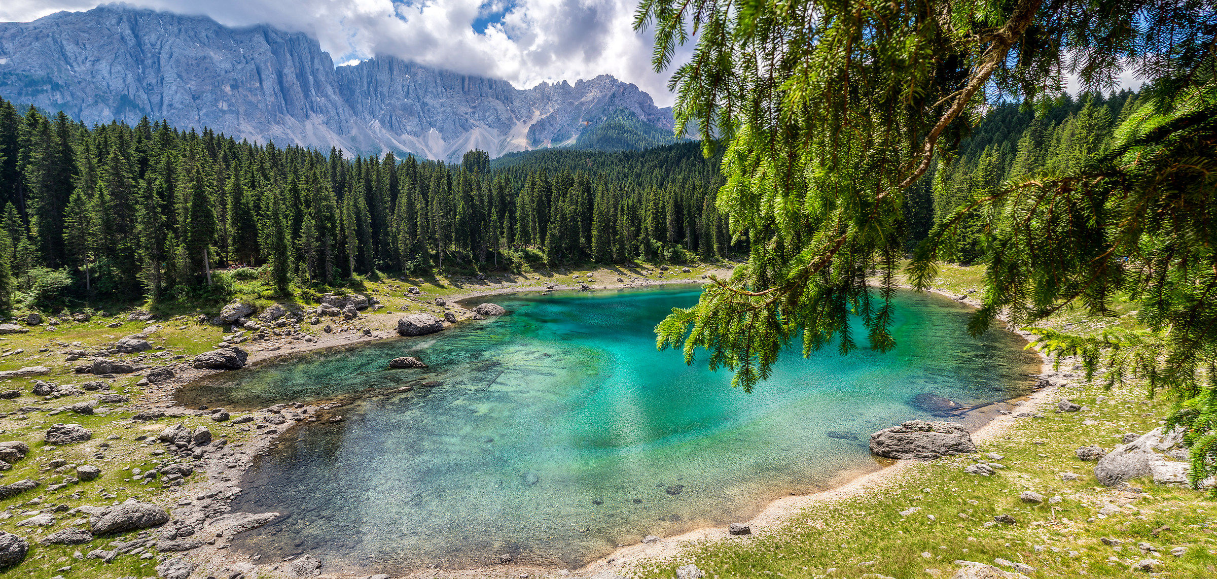 Lake Carezza, Dolomites, Italy