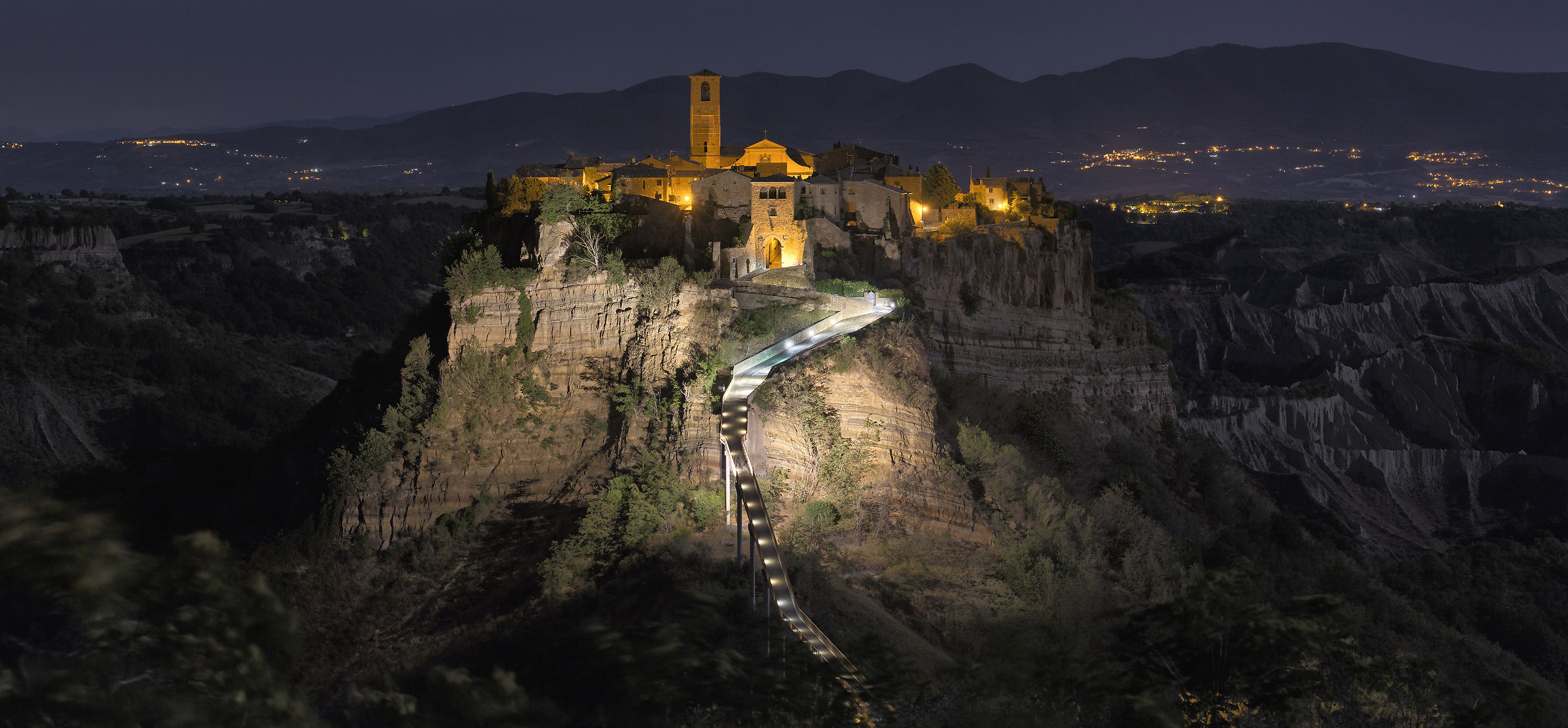 Civita at night