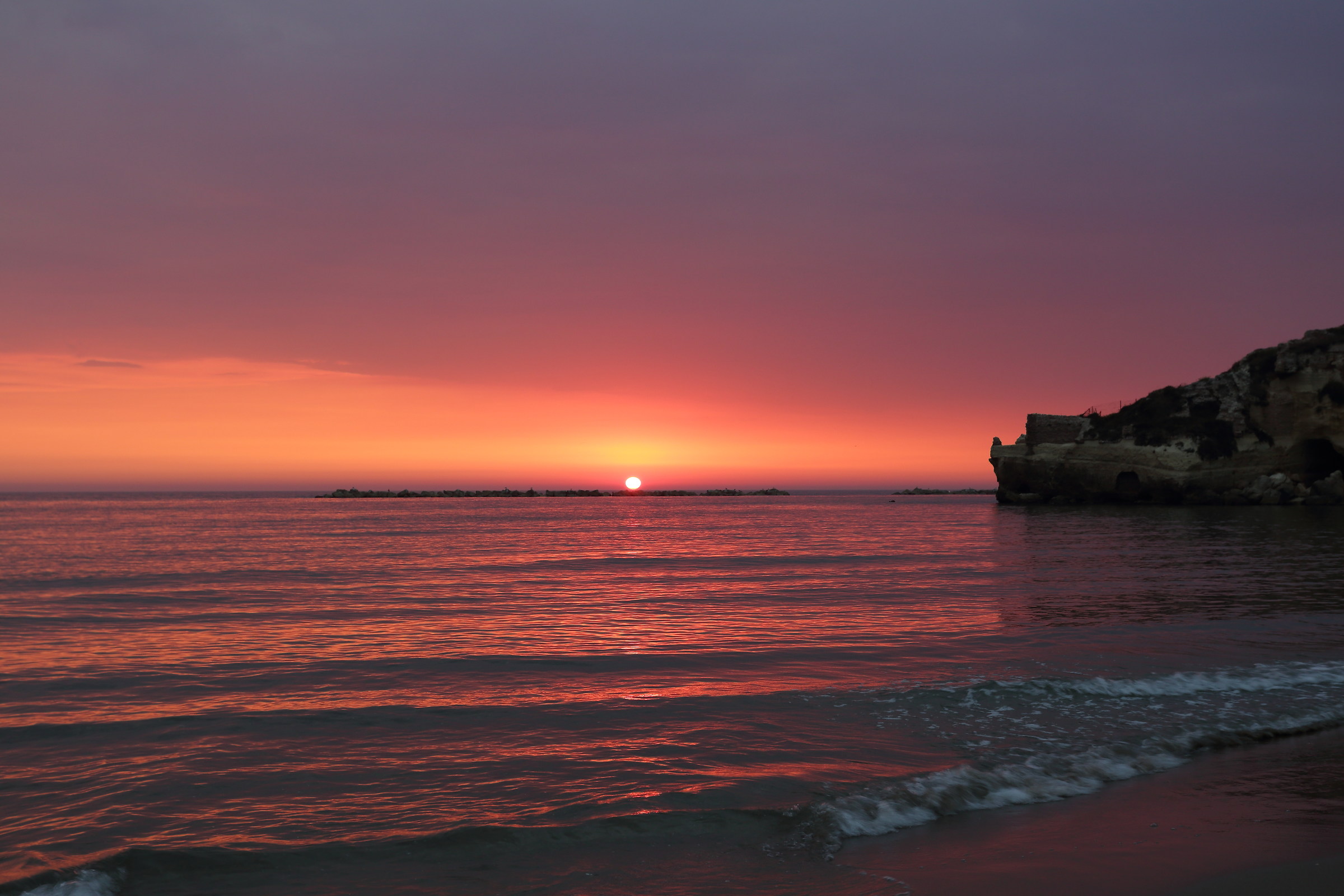 tramonto Grotte di Nerone
