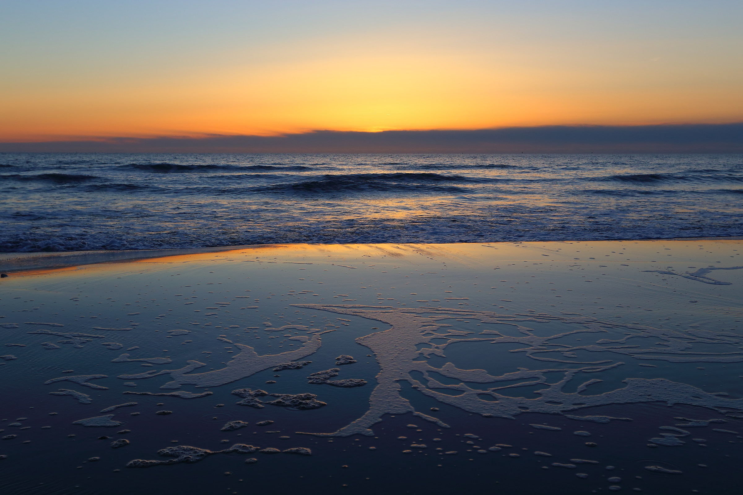 Tramonto sul bagnasciuga