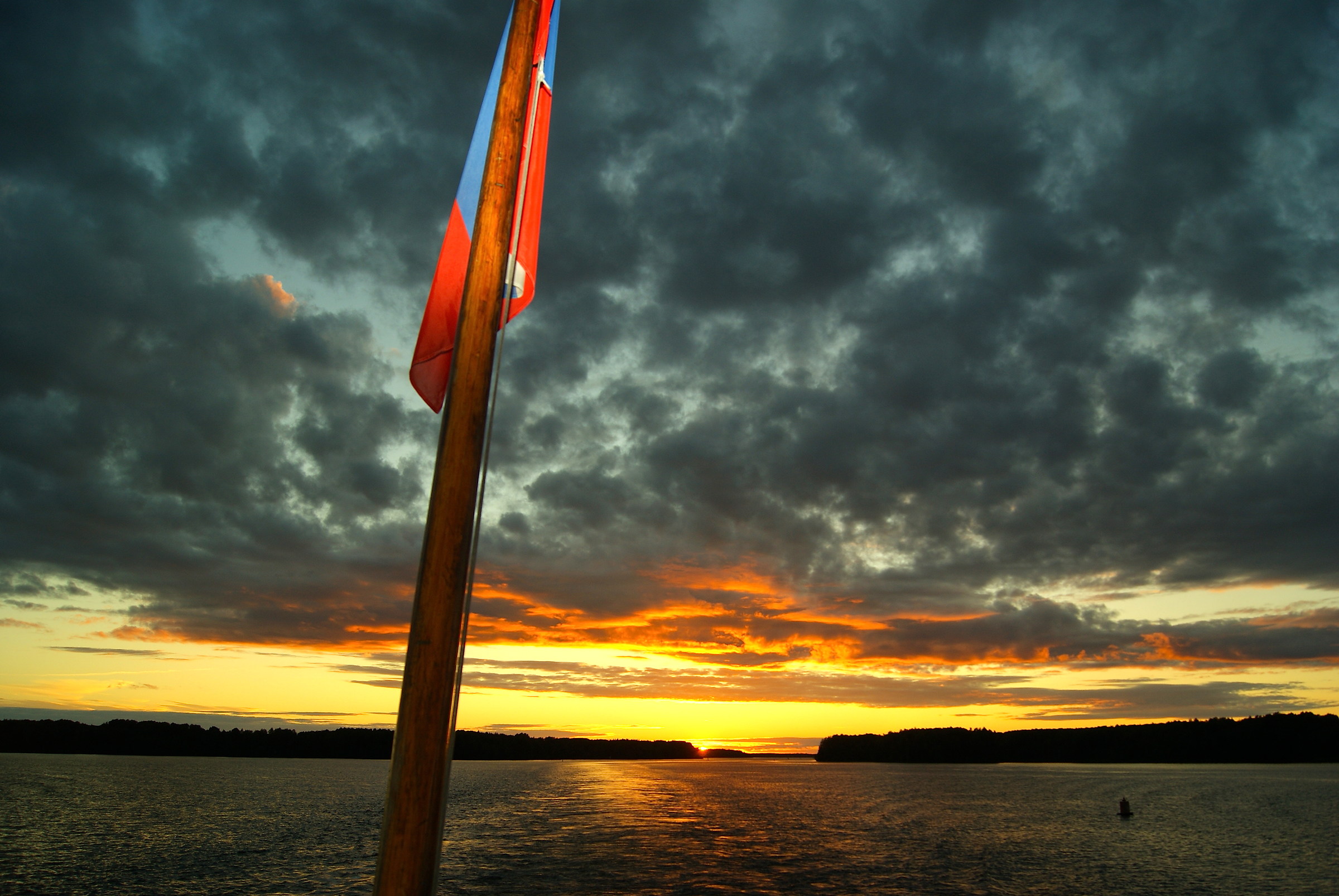 Sunset over Lake Ladoga - Carelia, Russia