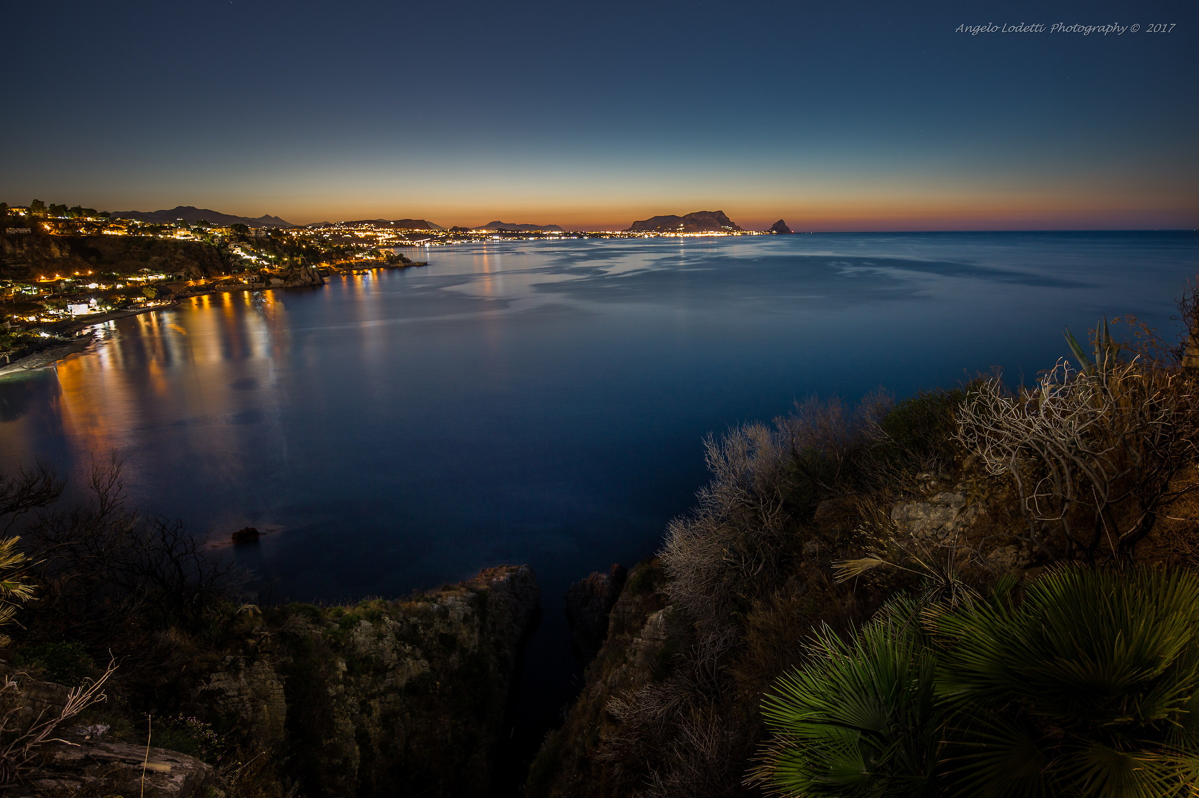 Panorama notturno da Torre Normanna