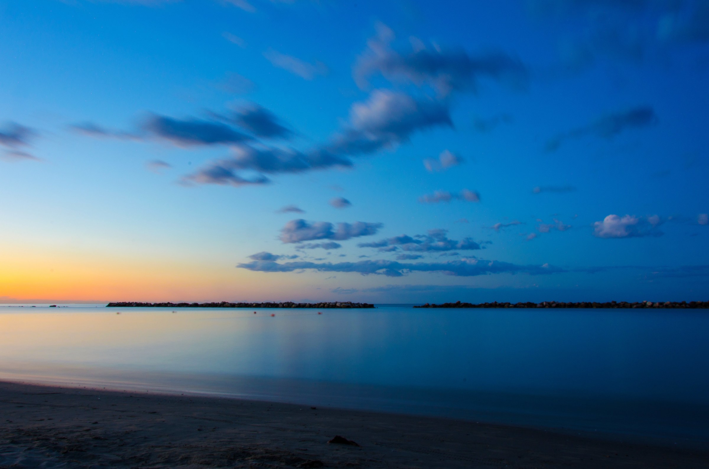 Blue hour on the Sea