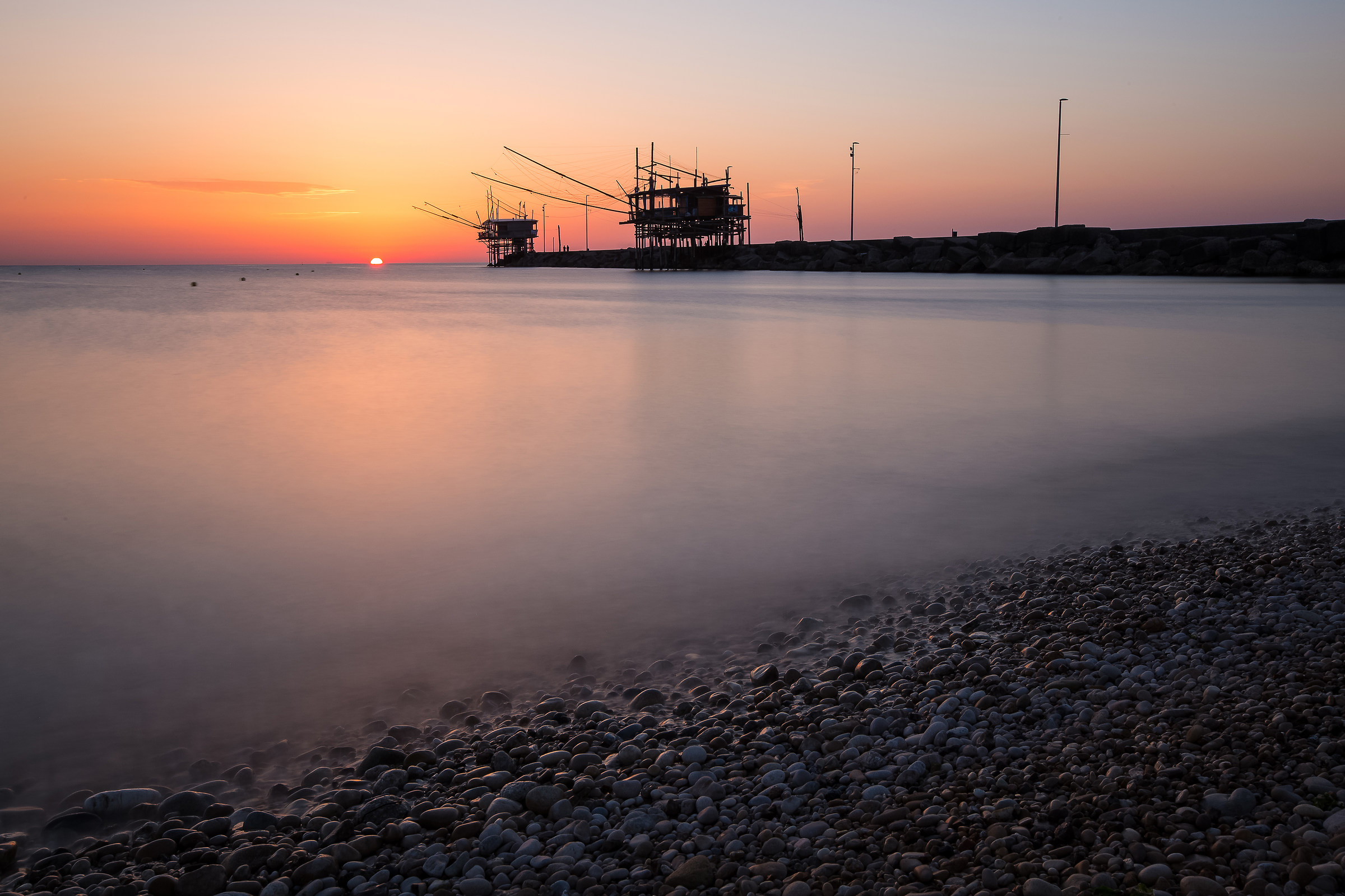 Sunrise at the Trabocchi of San Vito Chietino