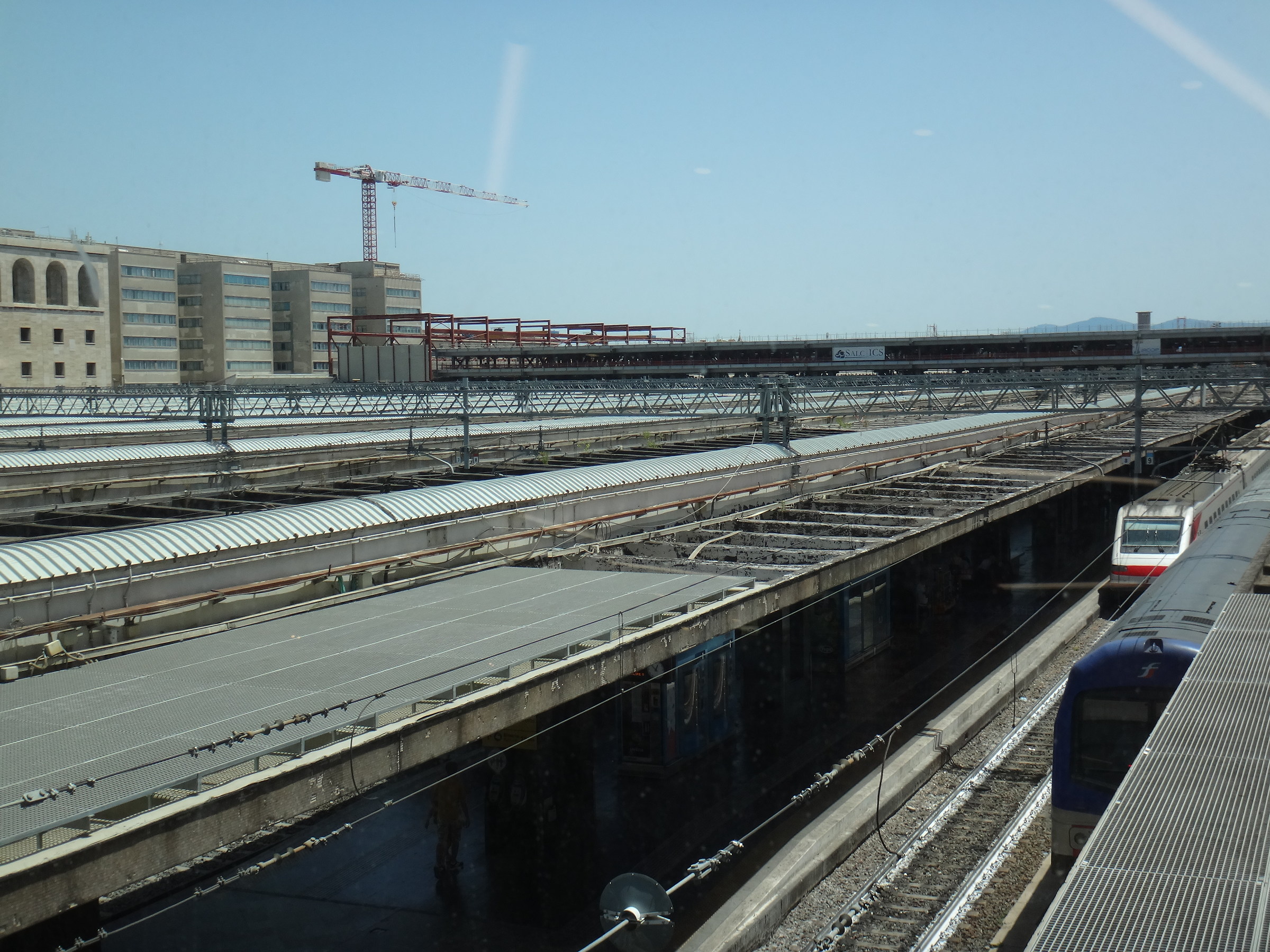 From the terrace of Termini Station