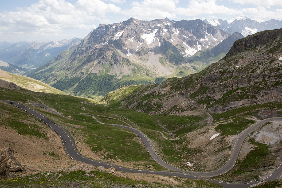 The Col du Galibier road