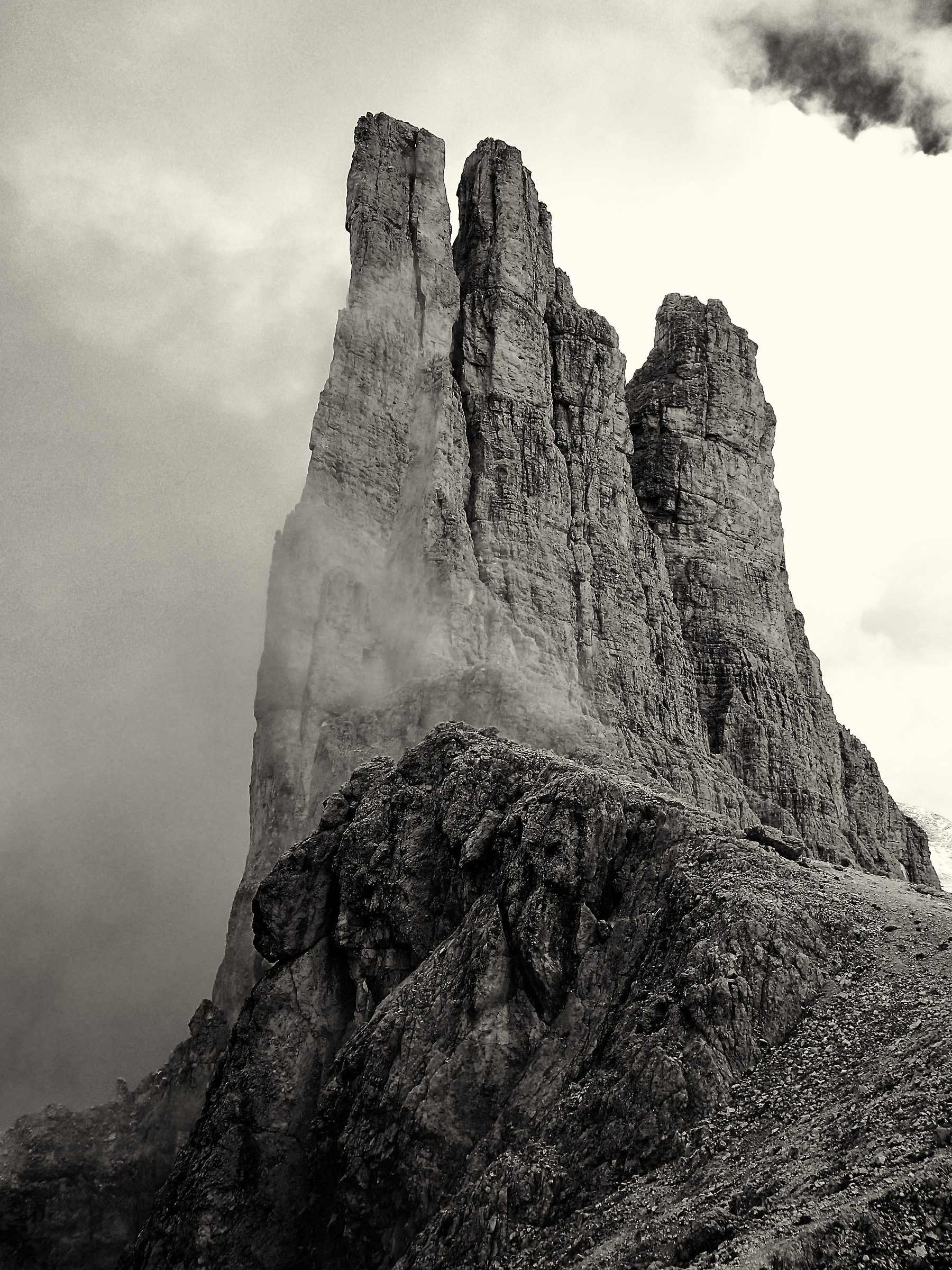 The Vajolet Towers cut the sky