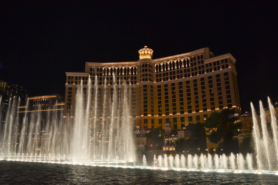 The Bellagio and its fountains