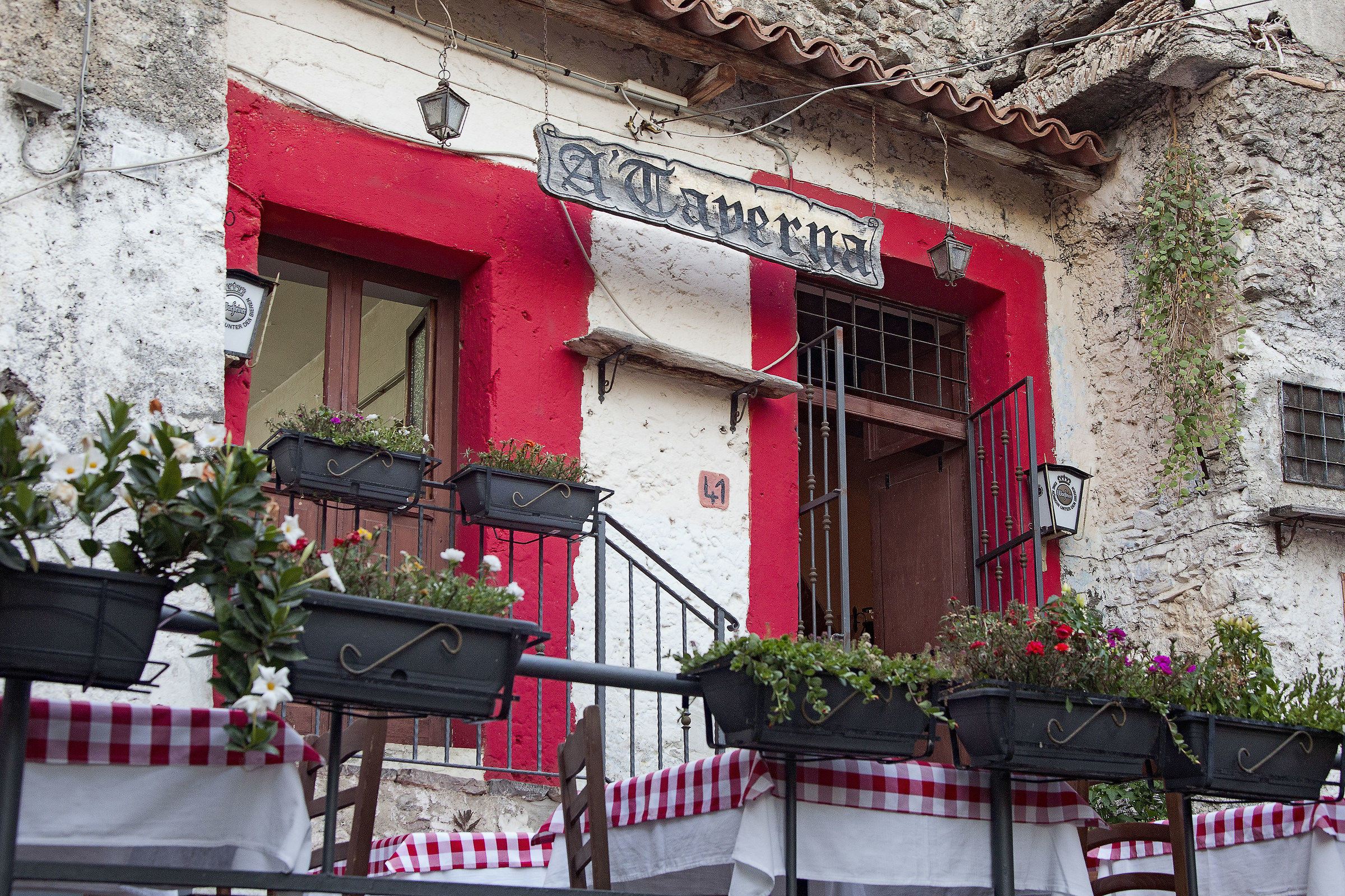 Tavern in Old Village, Scalea.