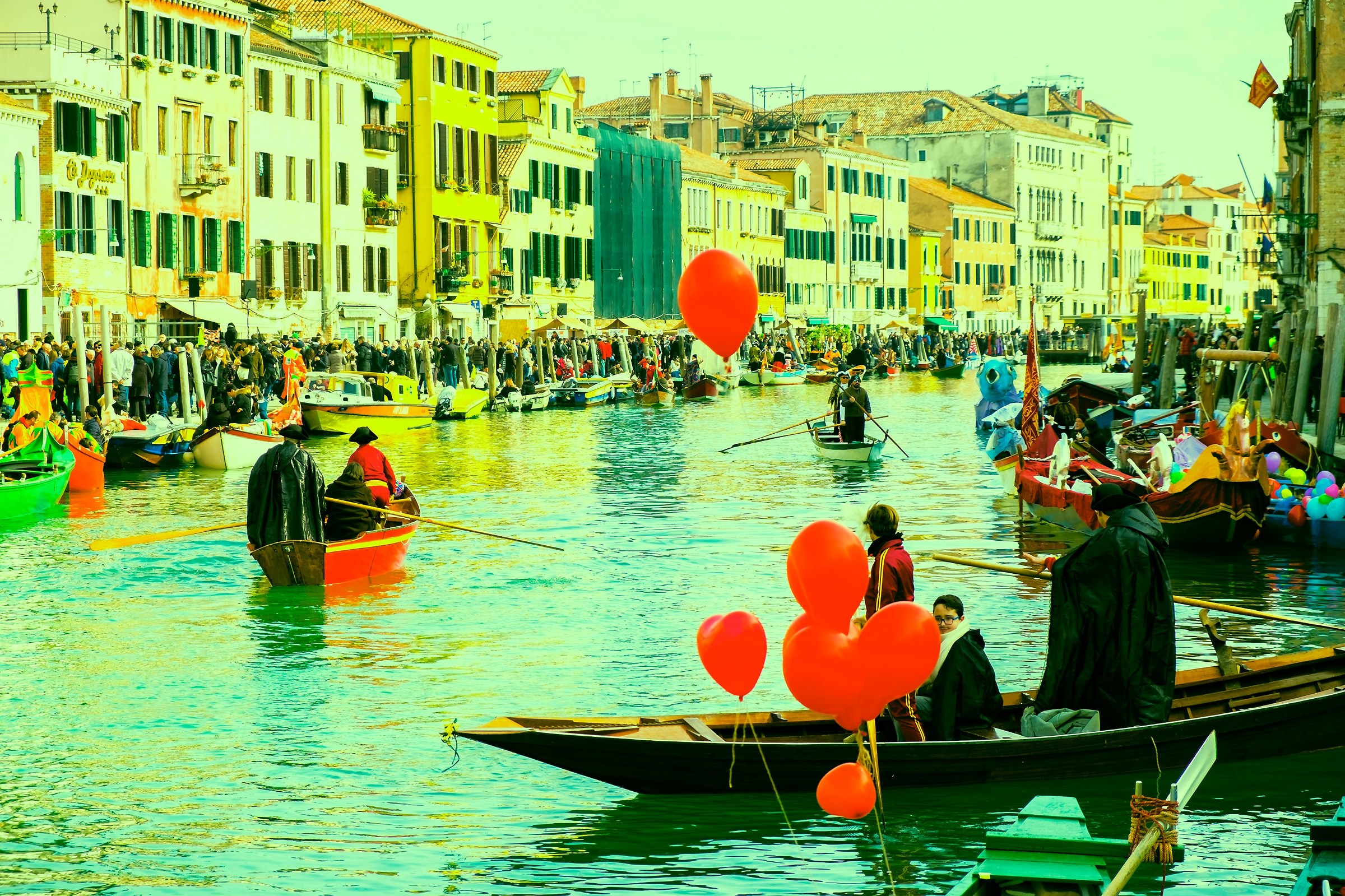 A charming parade in venice