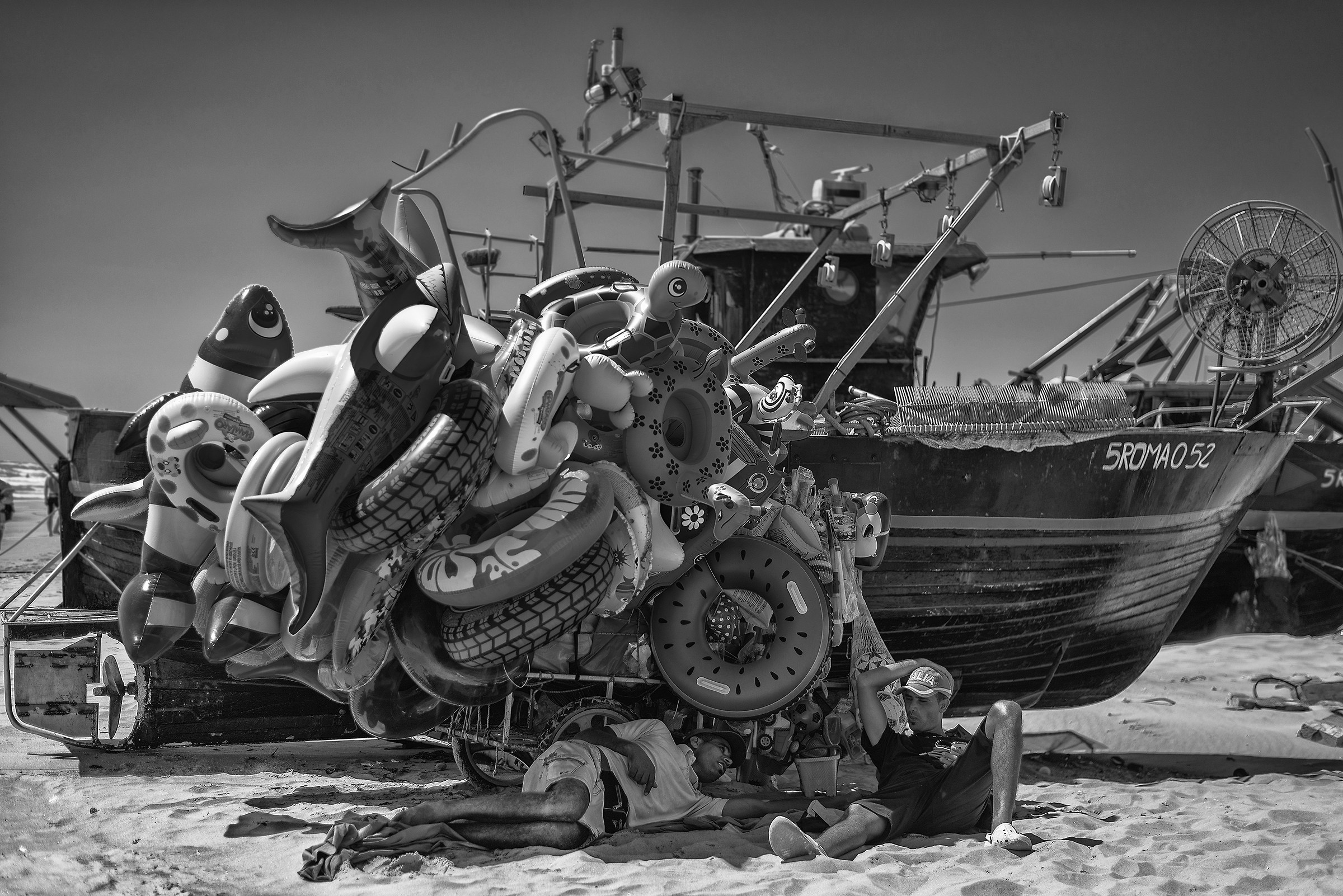 A riposo tra i palloncini