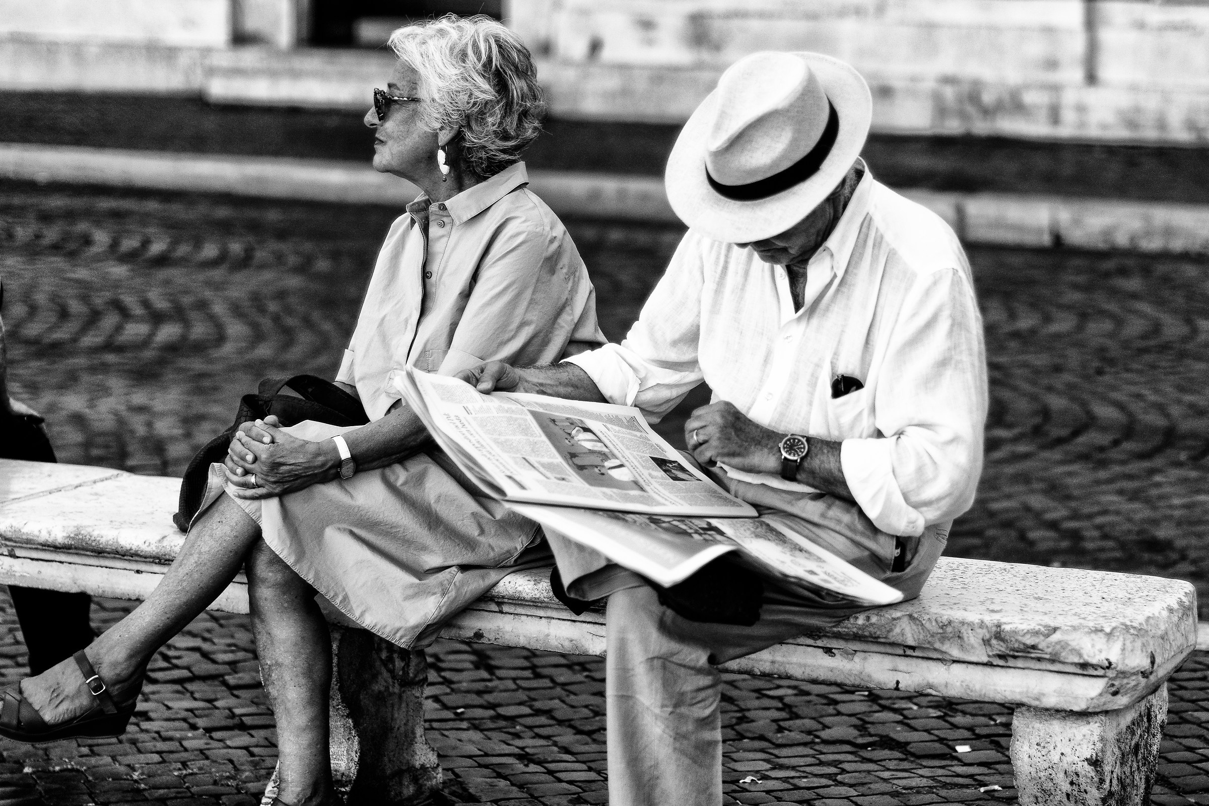 This cretin always reads the newspaper ......