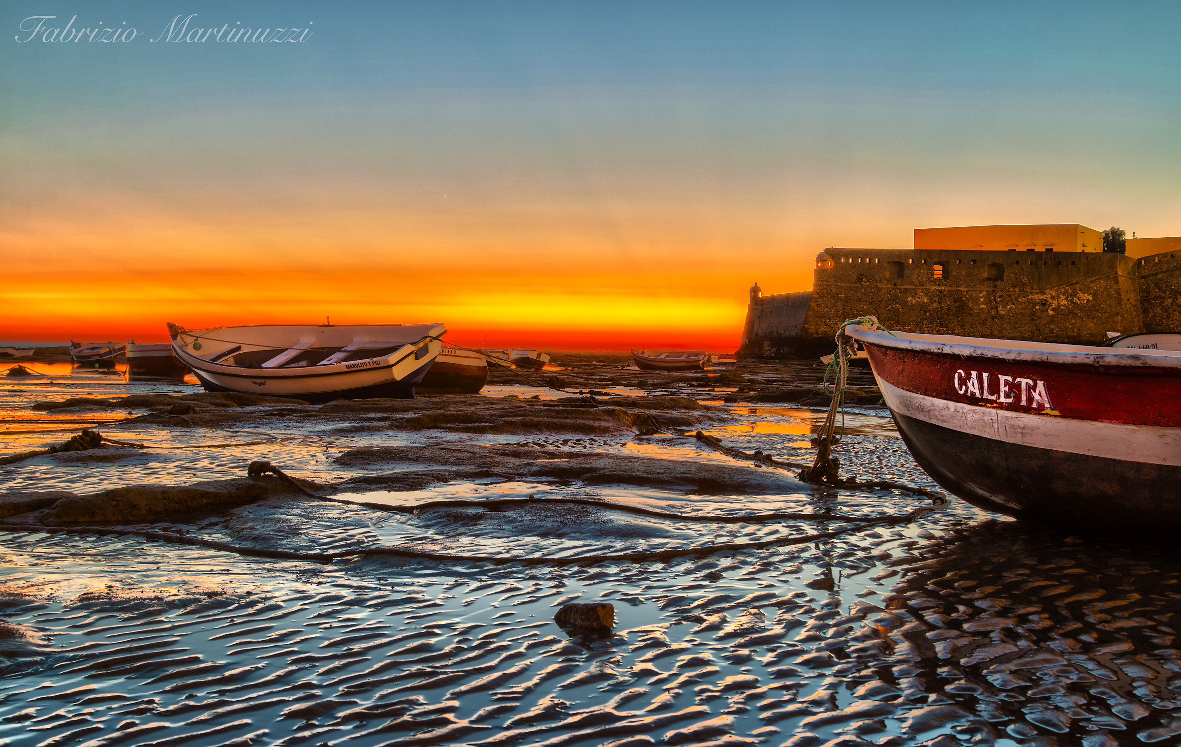 On the shores of the ocean