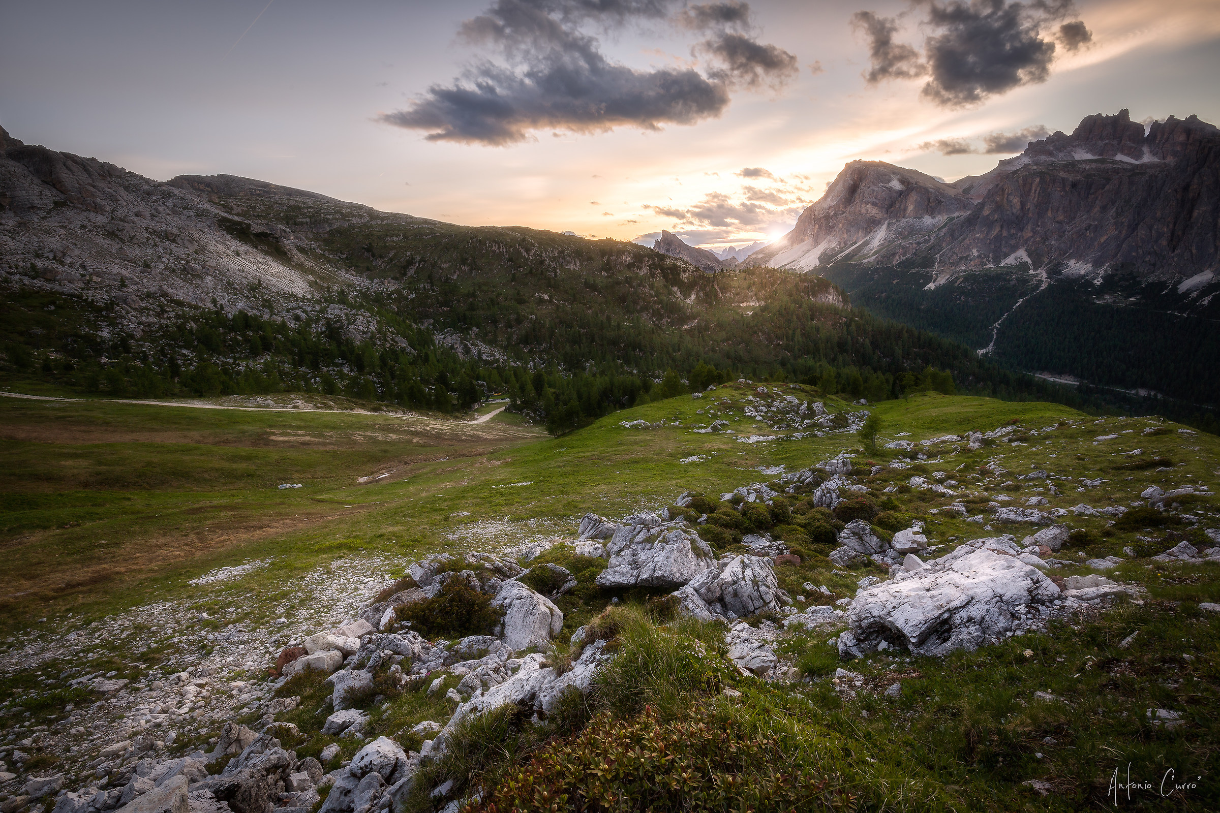 The colors of the dolomites