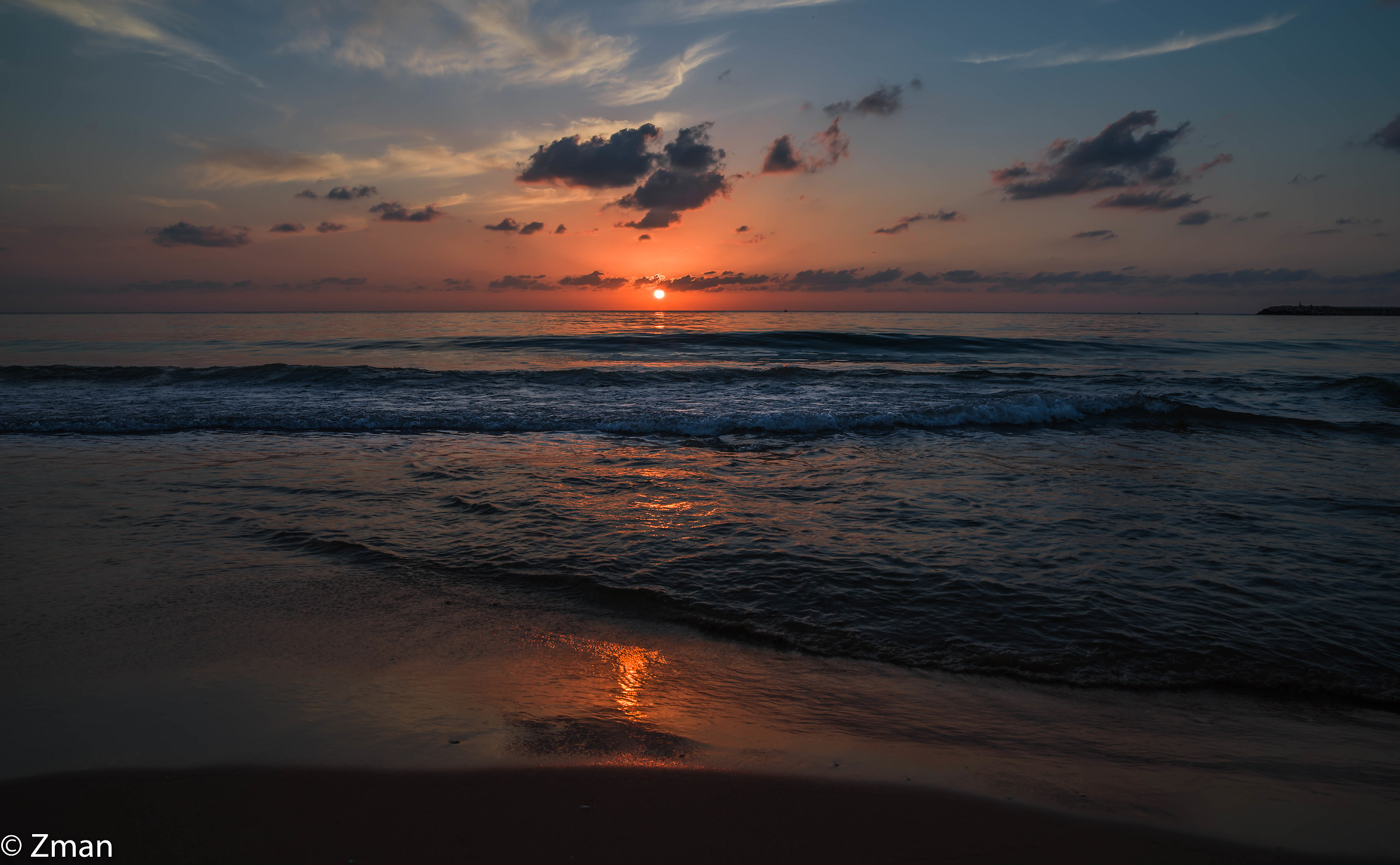Tramonto a White Sands Beach