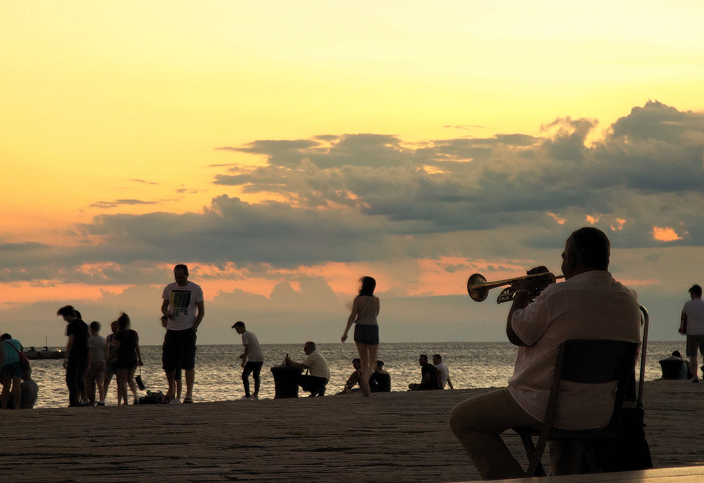 The sunset trumpet
