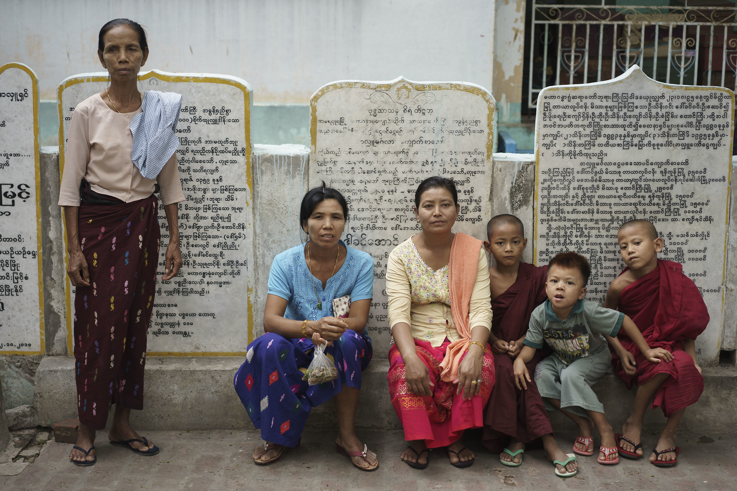 Family reunited in the Mahagandayon monastery