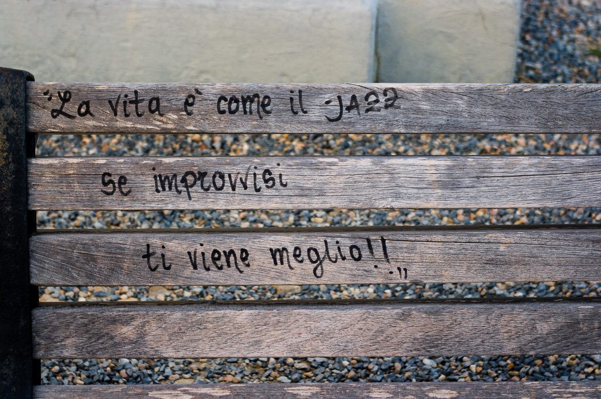 Wisdom on the bench!