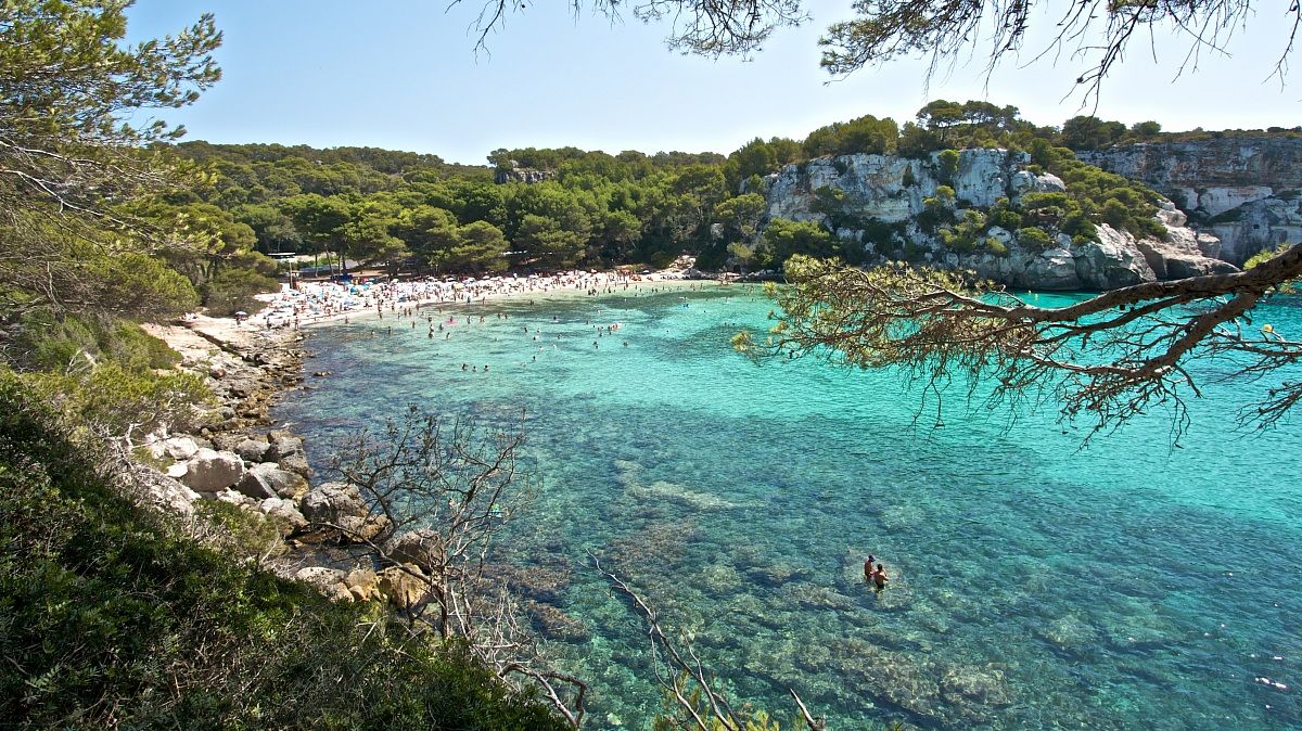 crystal clear water in Macarella
