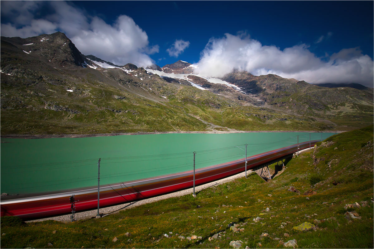 The red serpent of Bernina