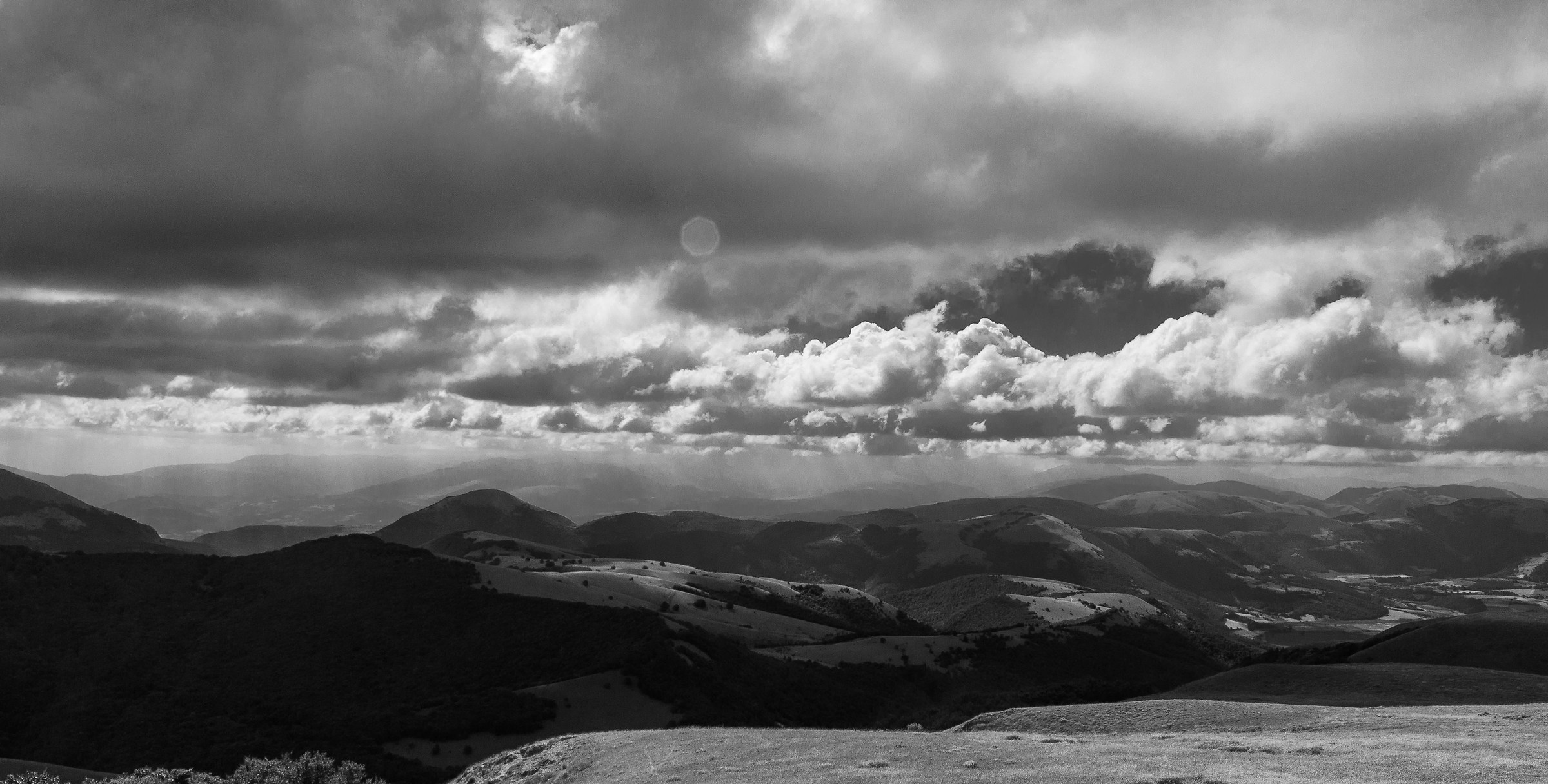 The imposing mountains