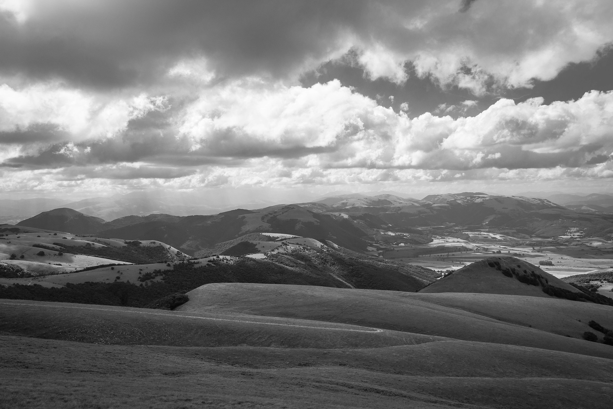 The imposing mountains