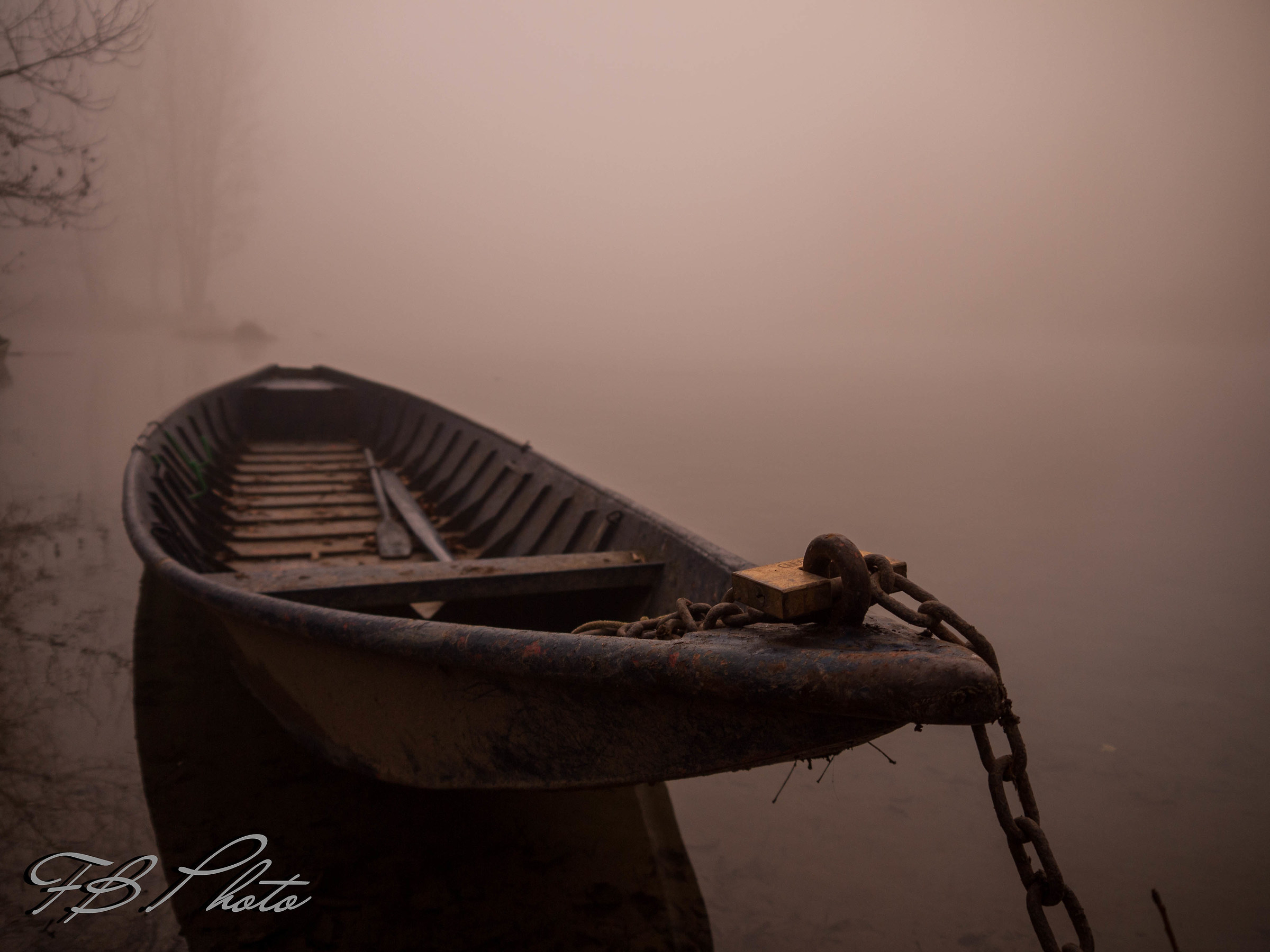 Boat in the fog