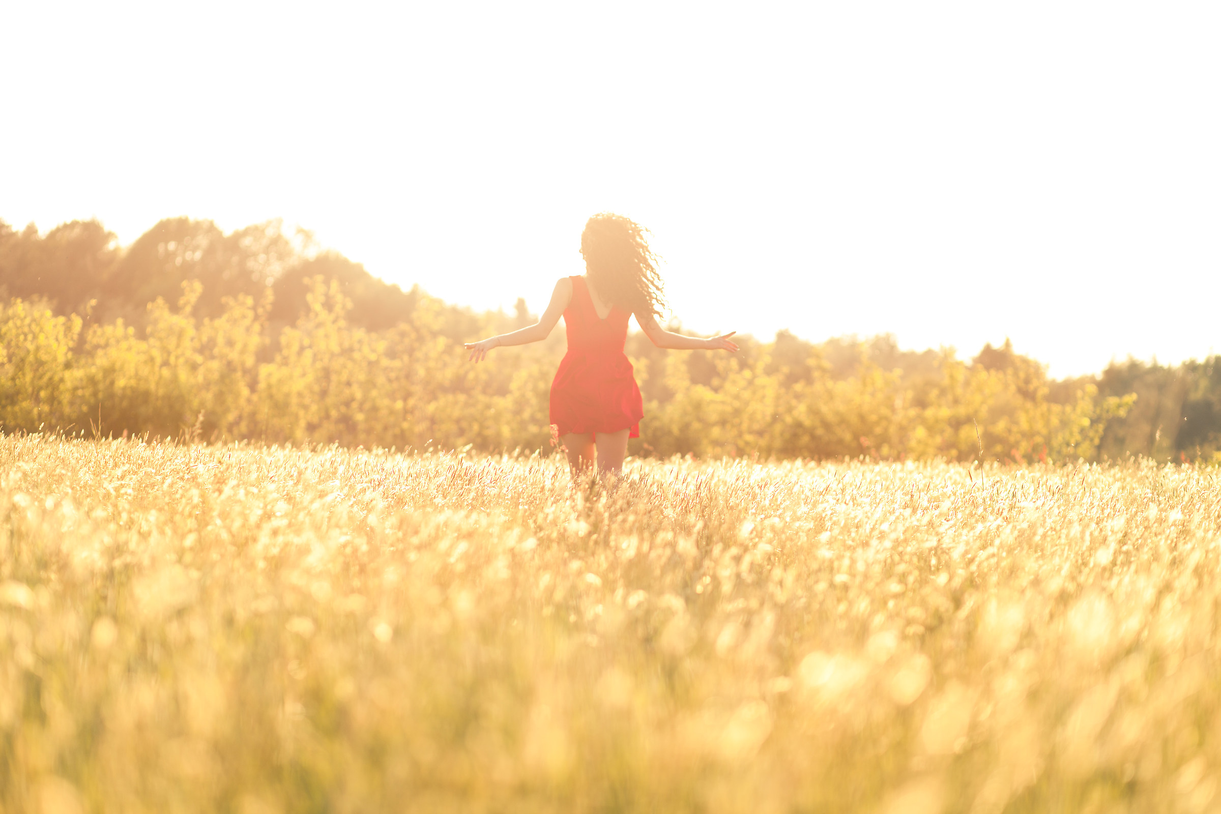 Running in the fields of gold