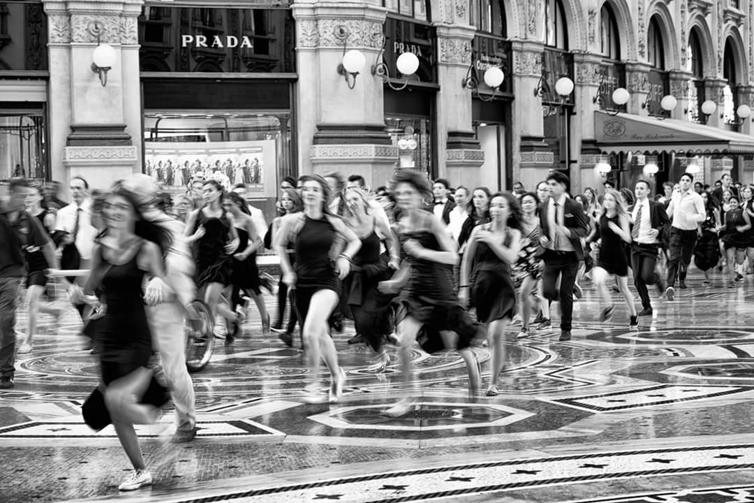 Di corsa ... - galleria Vittorio Emanuele, Milano