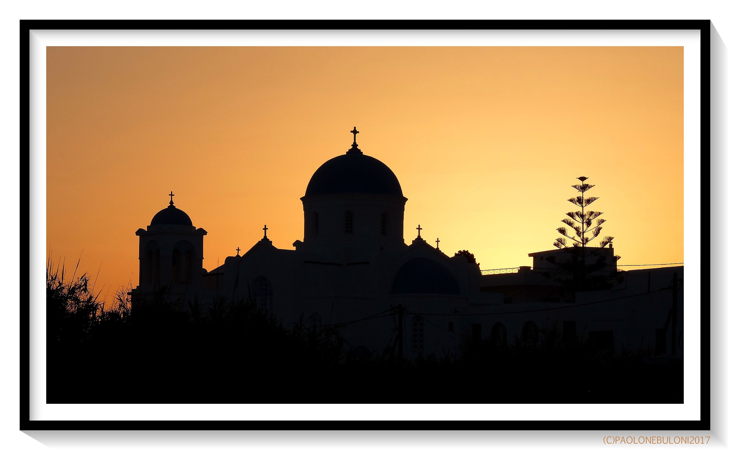 tramonto sulla Chora