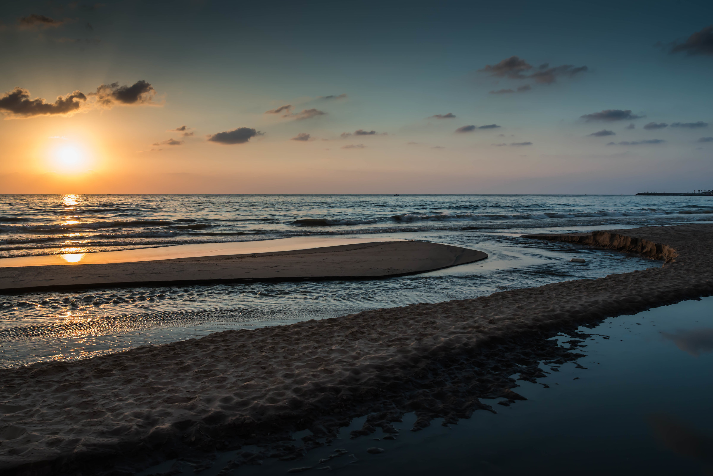 Tramonto a White Sands Beach