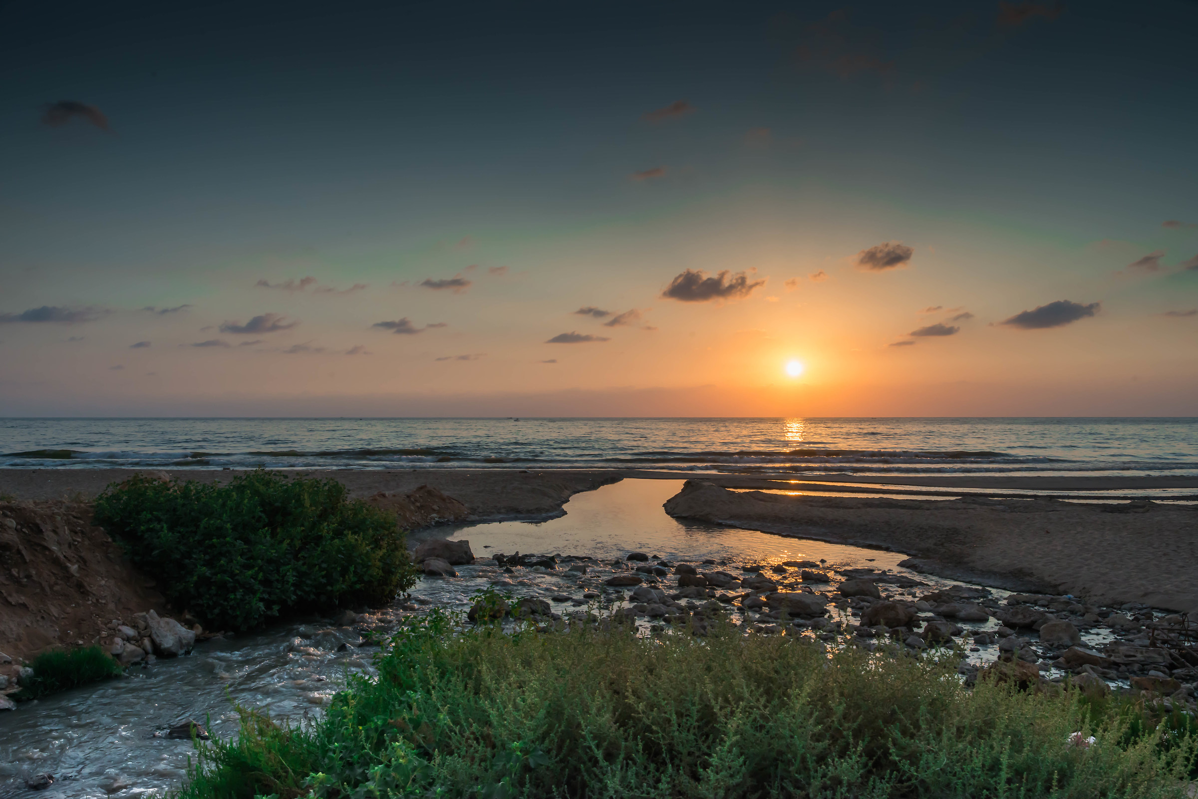 Tramonto a White Sands Beach