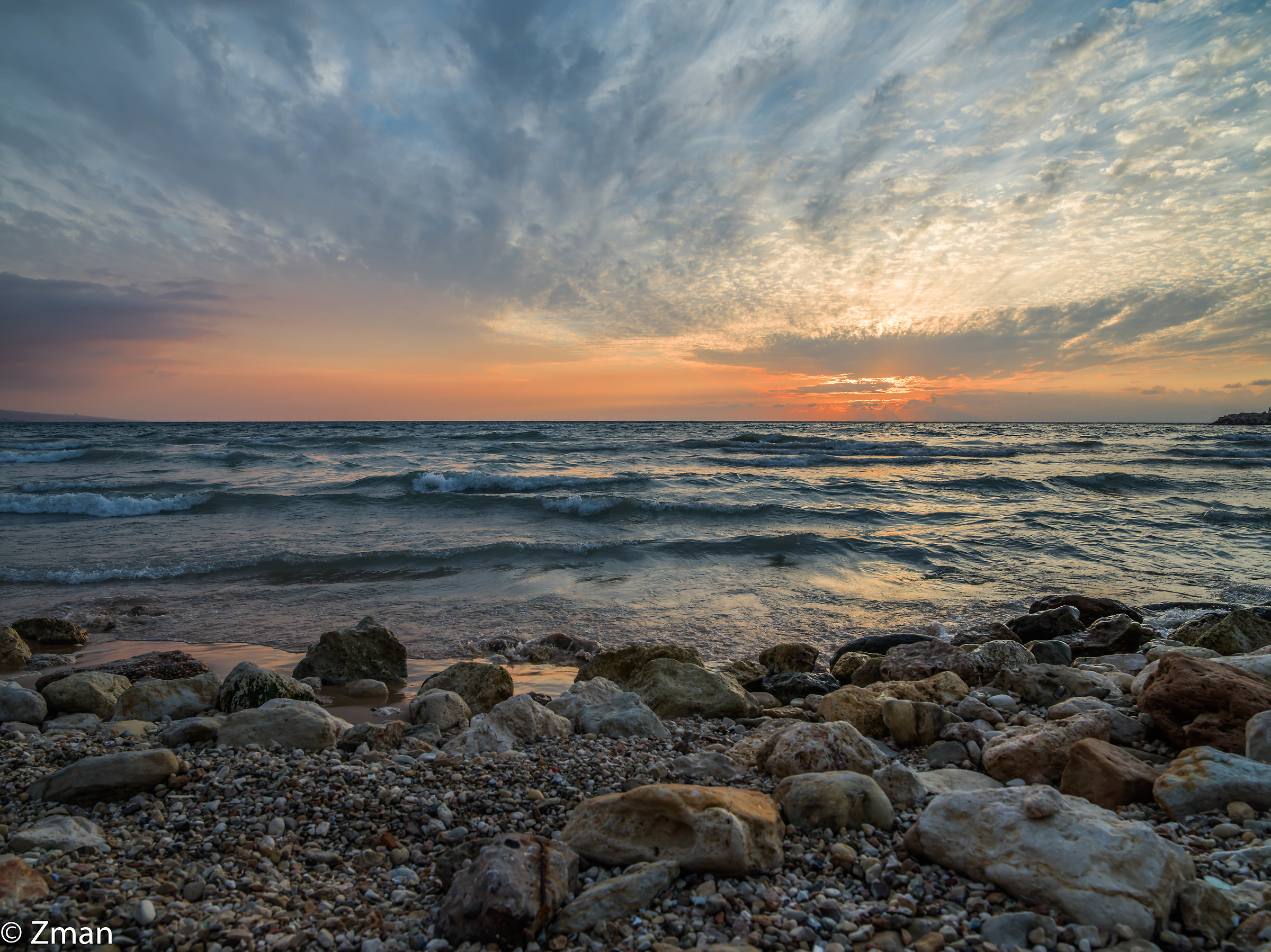 Tramonto a White Sands Beach