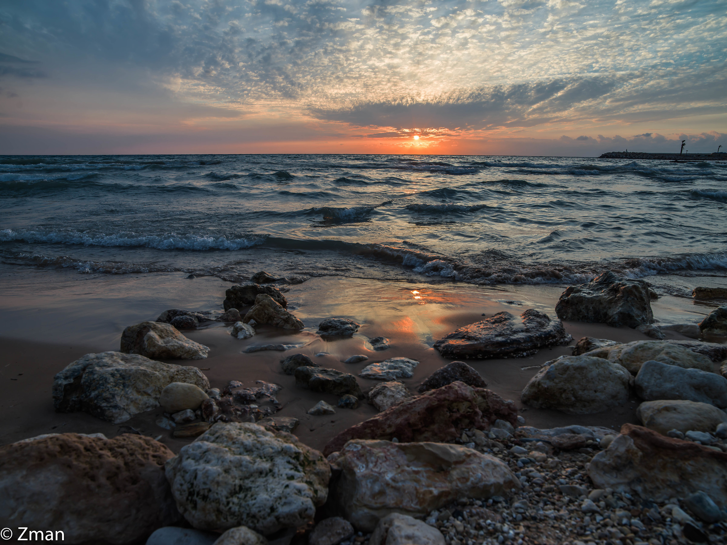 Tramonto a White Sands Beach