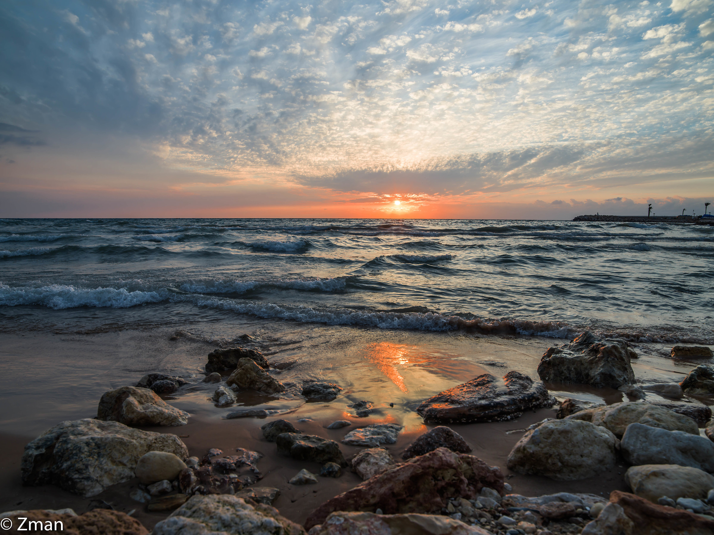Tramonto a White Sands Beach