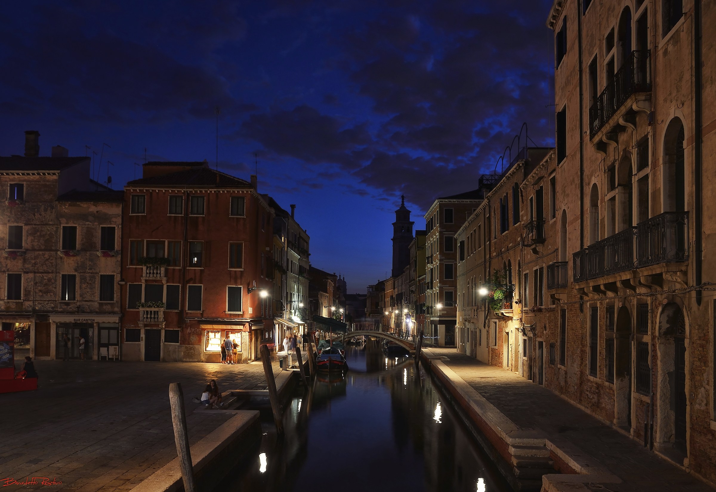 From the Venetian night .....