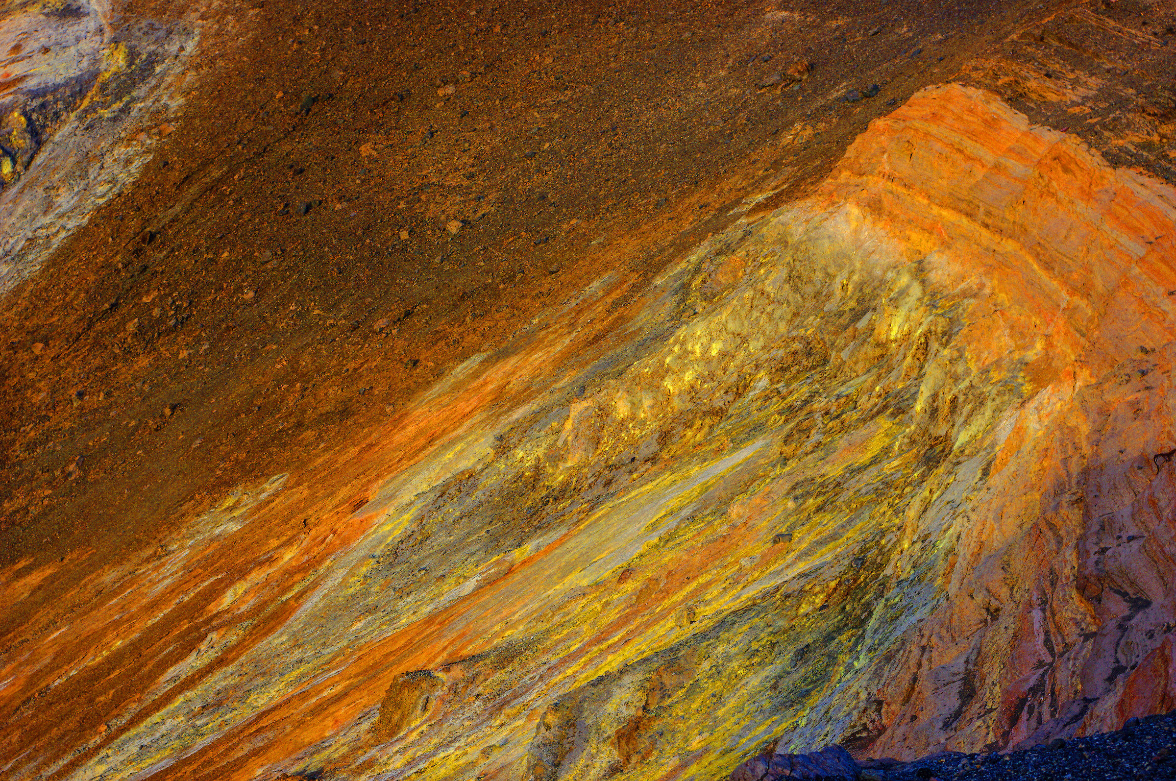 The colors of the volcano